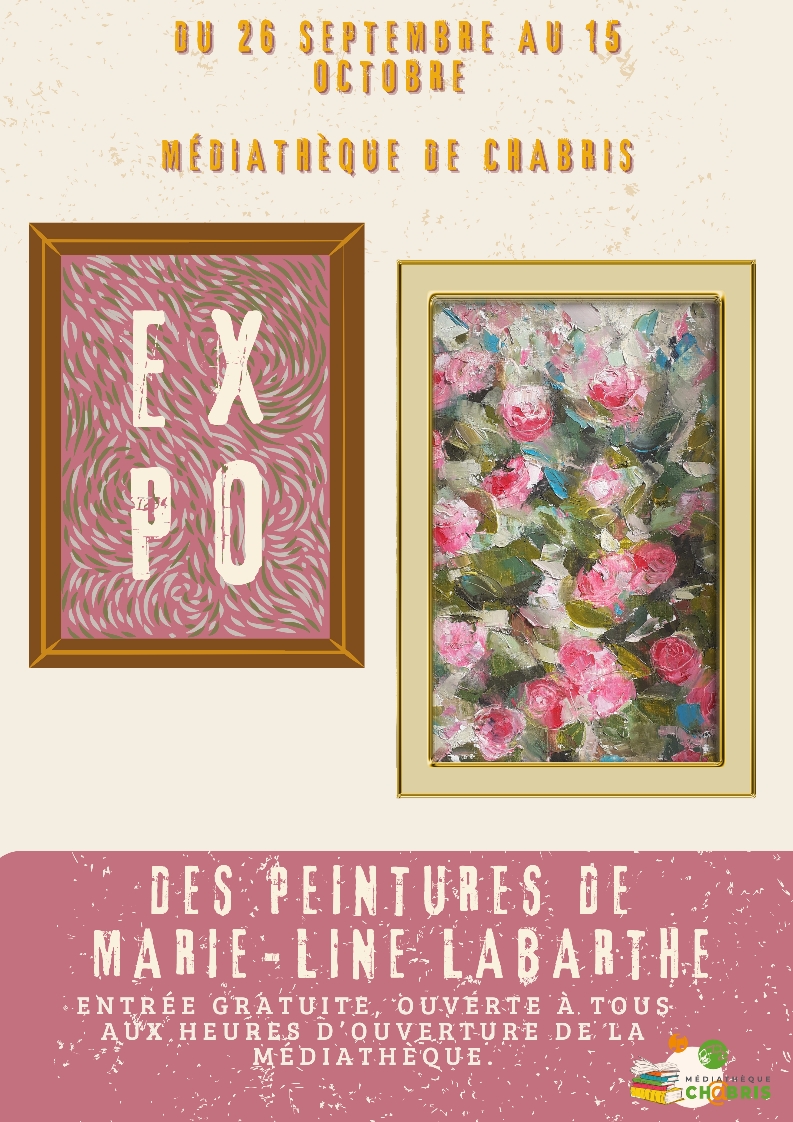 Médiathèque : exposition de peinture