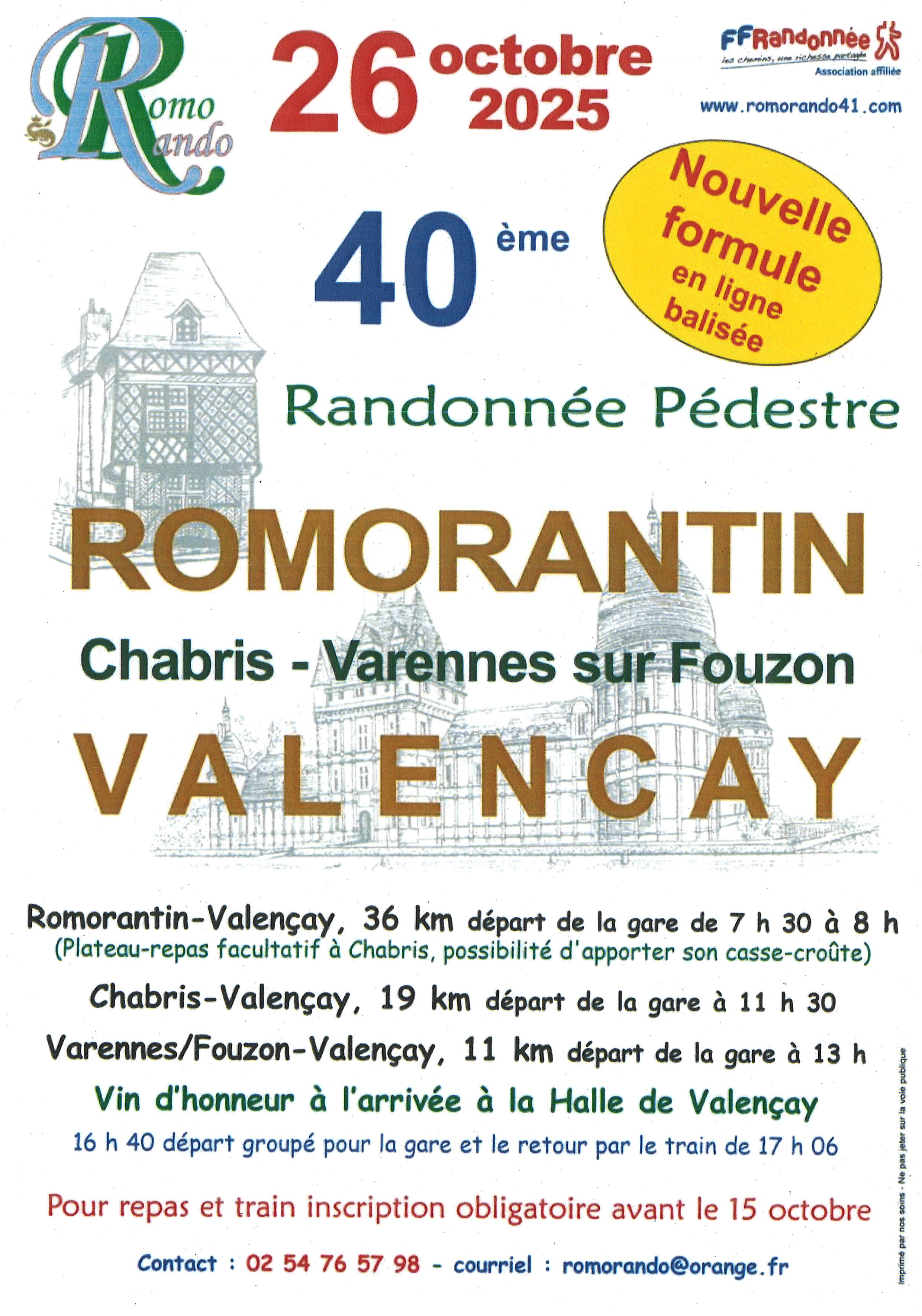 Randonnée Romorantin-Valençay