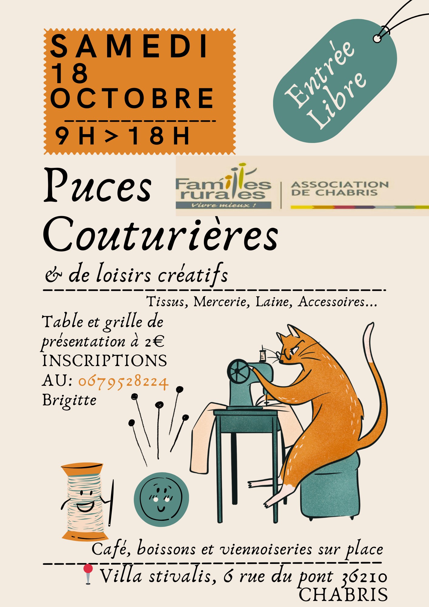 Familles Rurales : les puces couturières