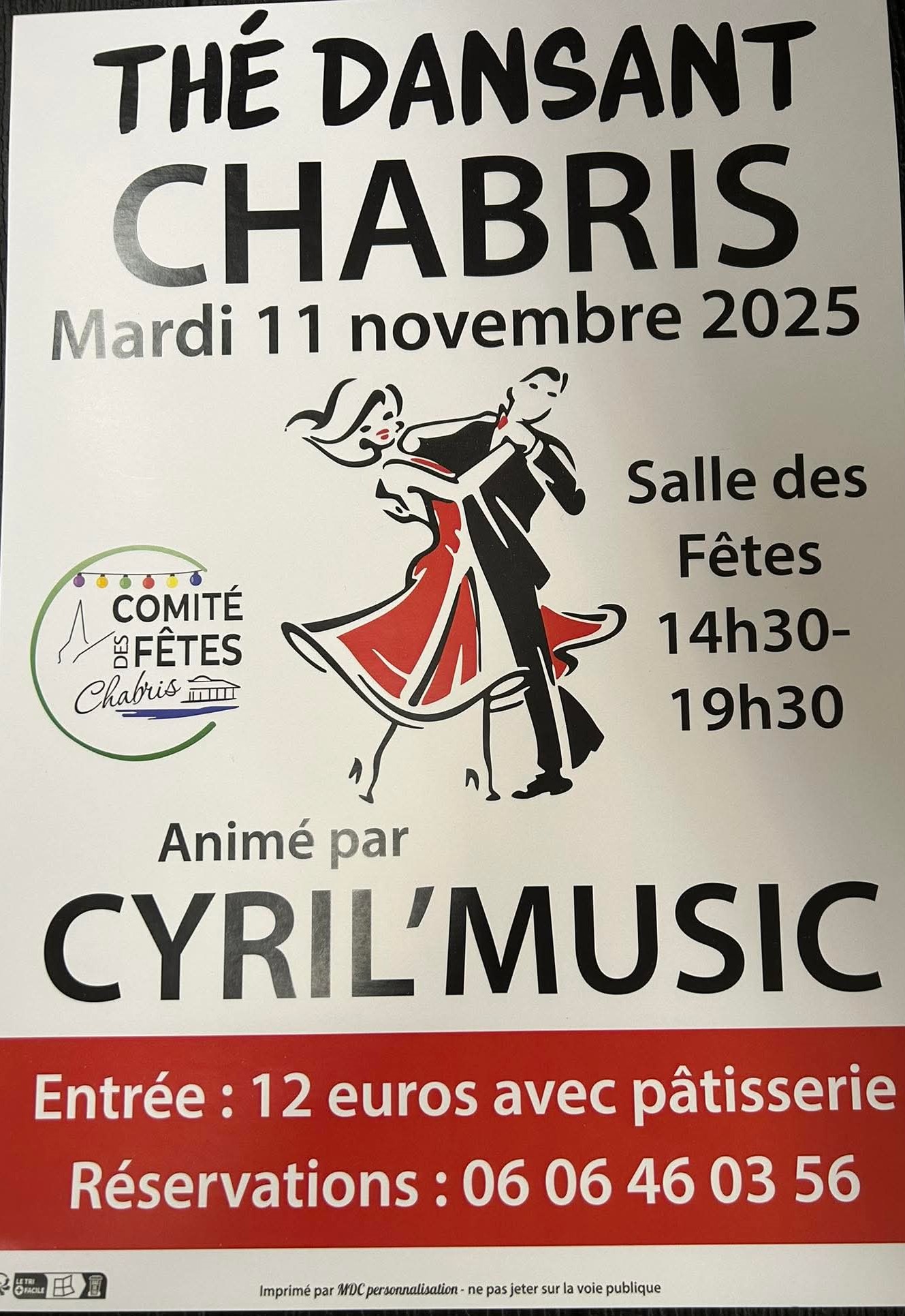 Comité des fêtes : thé dansant