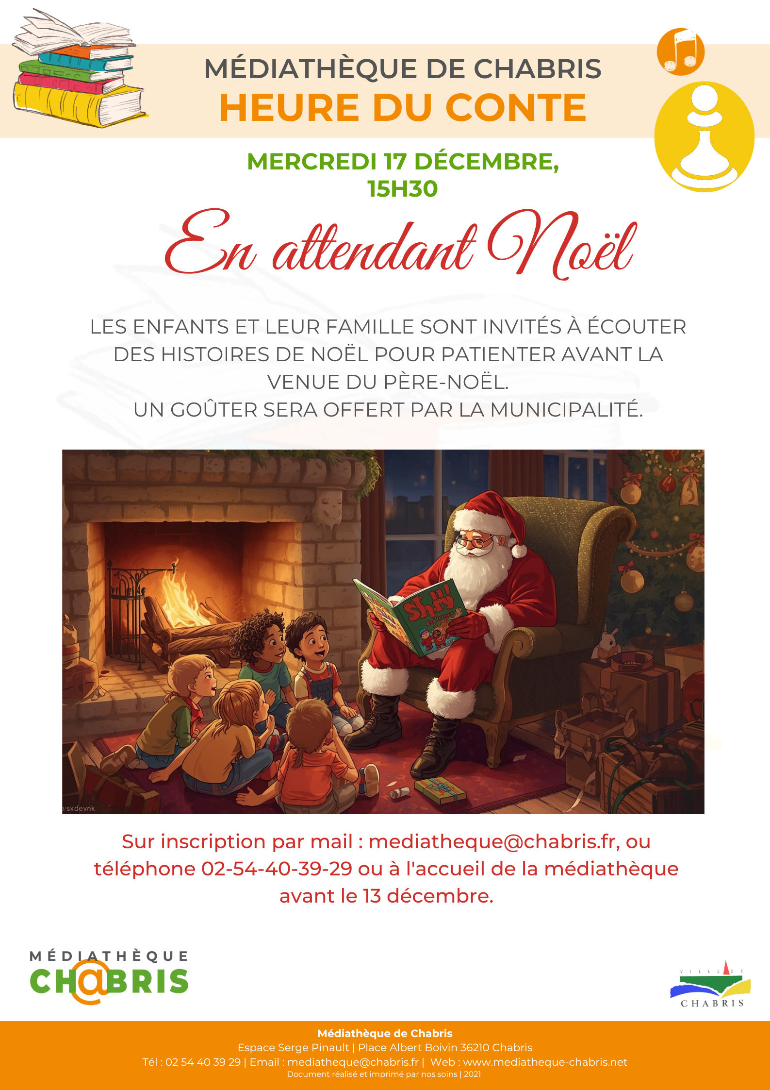 Médiathèque : l'heure du conte en attendant Noel