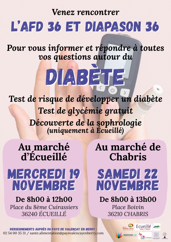 Dépistage du diabète à Chabris