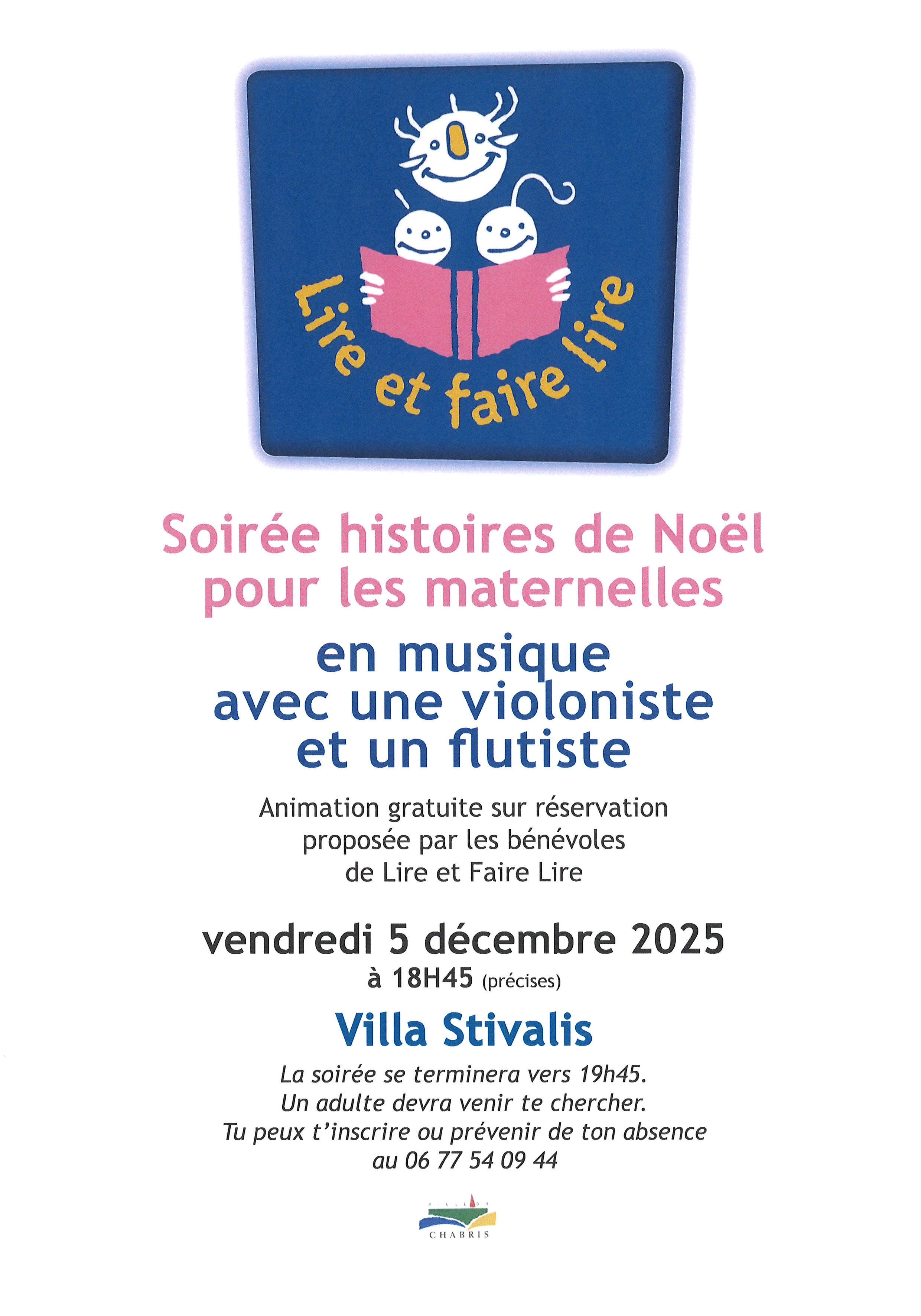 Lire et faire lire : Soirée histoires de Noel