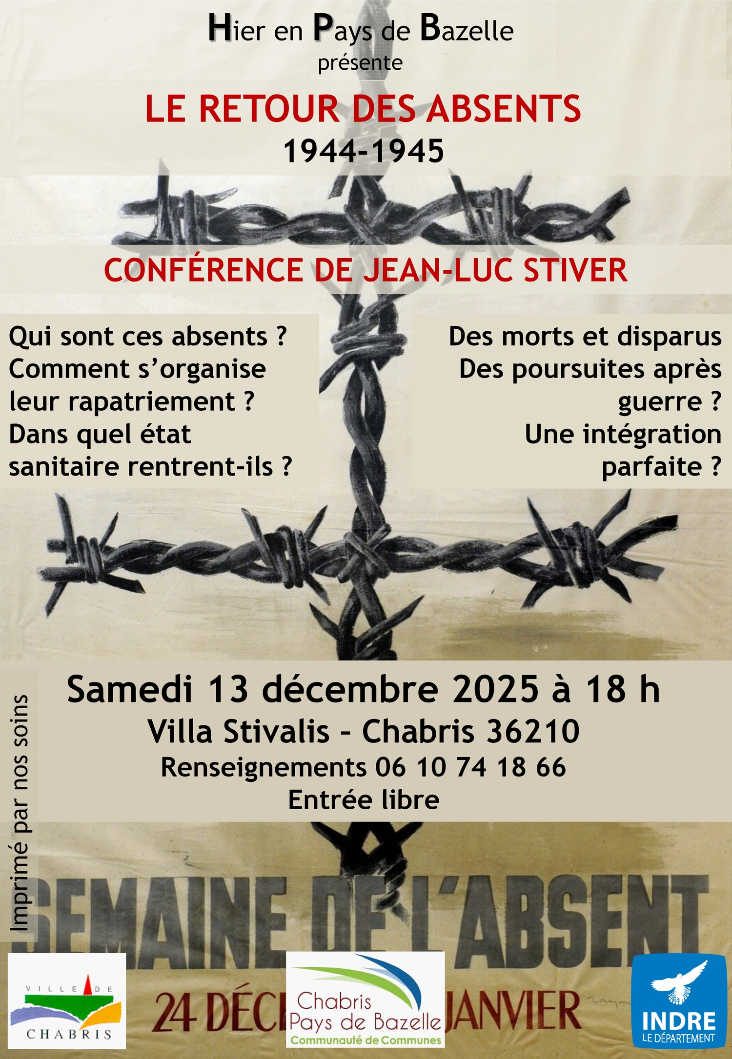 Hier en Pays de Bazelle : conférence