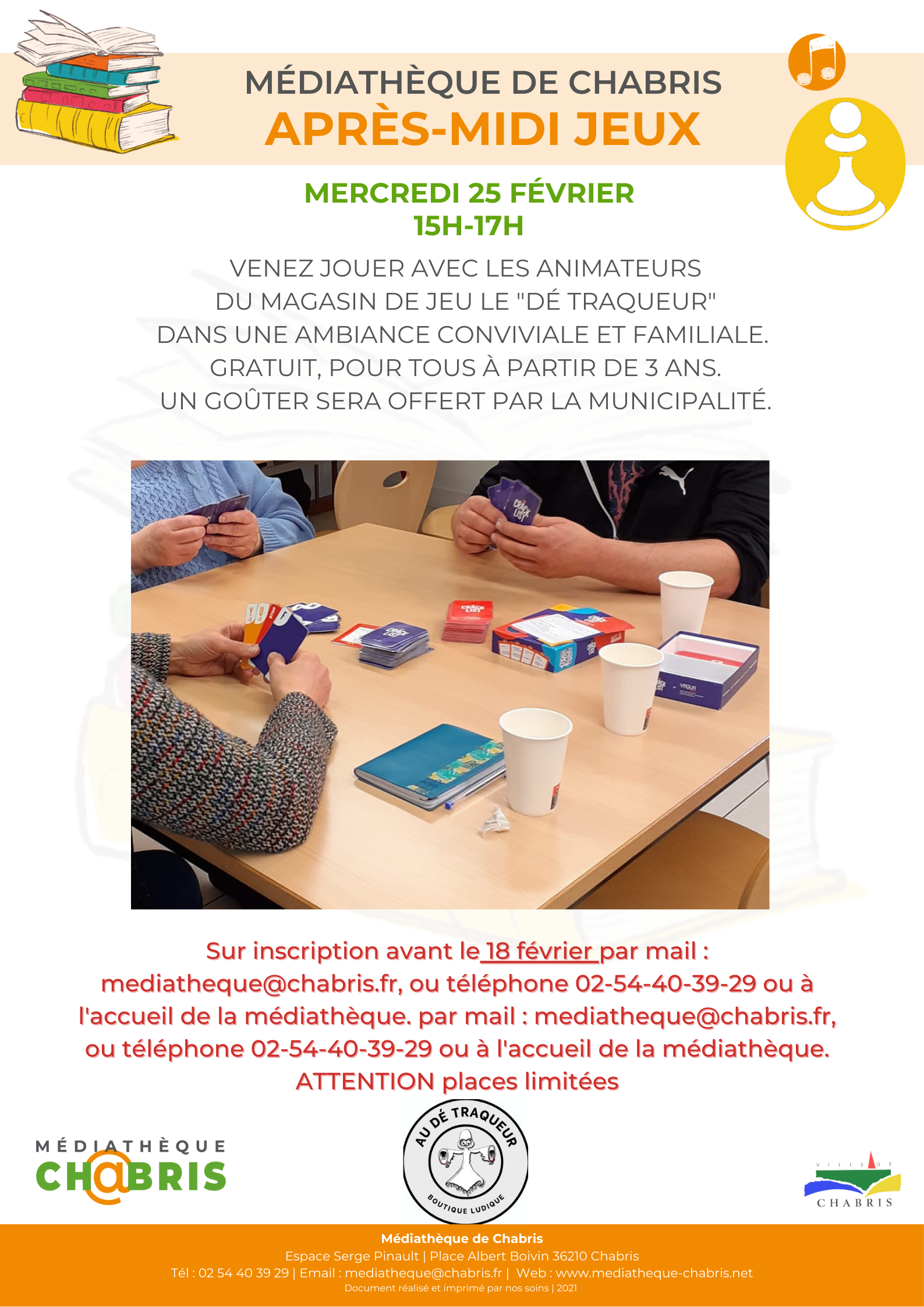 Médiathèque : après-midi jeux de société