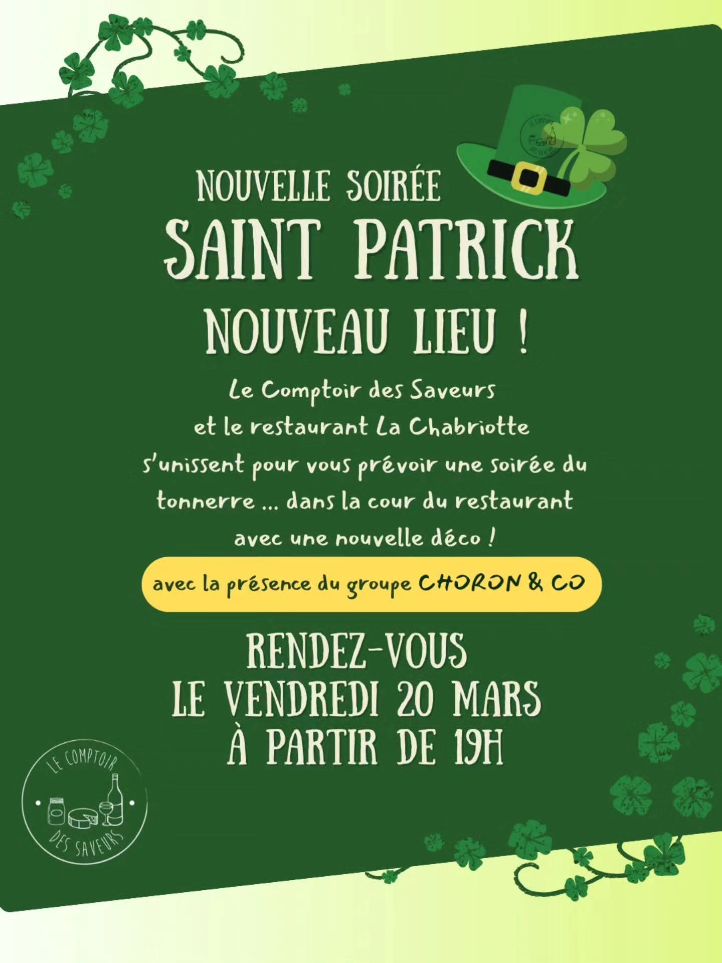 Comptoir des saveurs : Saint Patrick