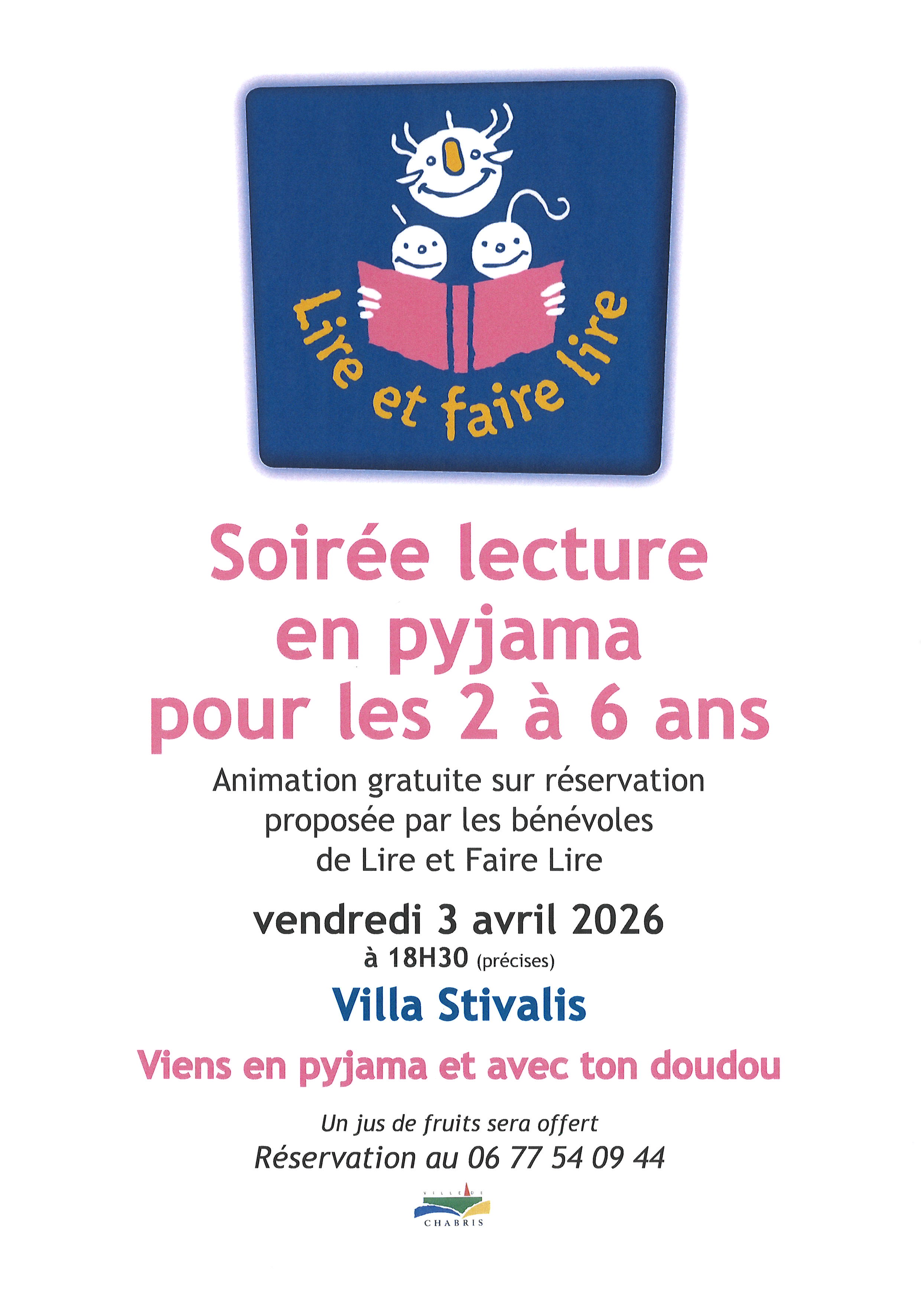 Lire et faire lire : soirée pyjama