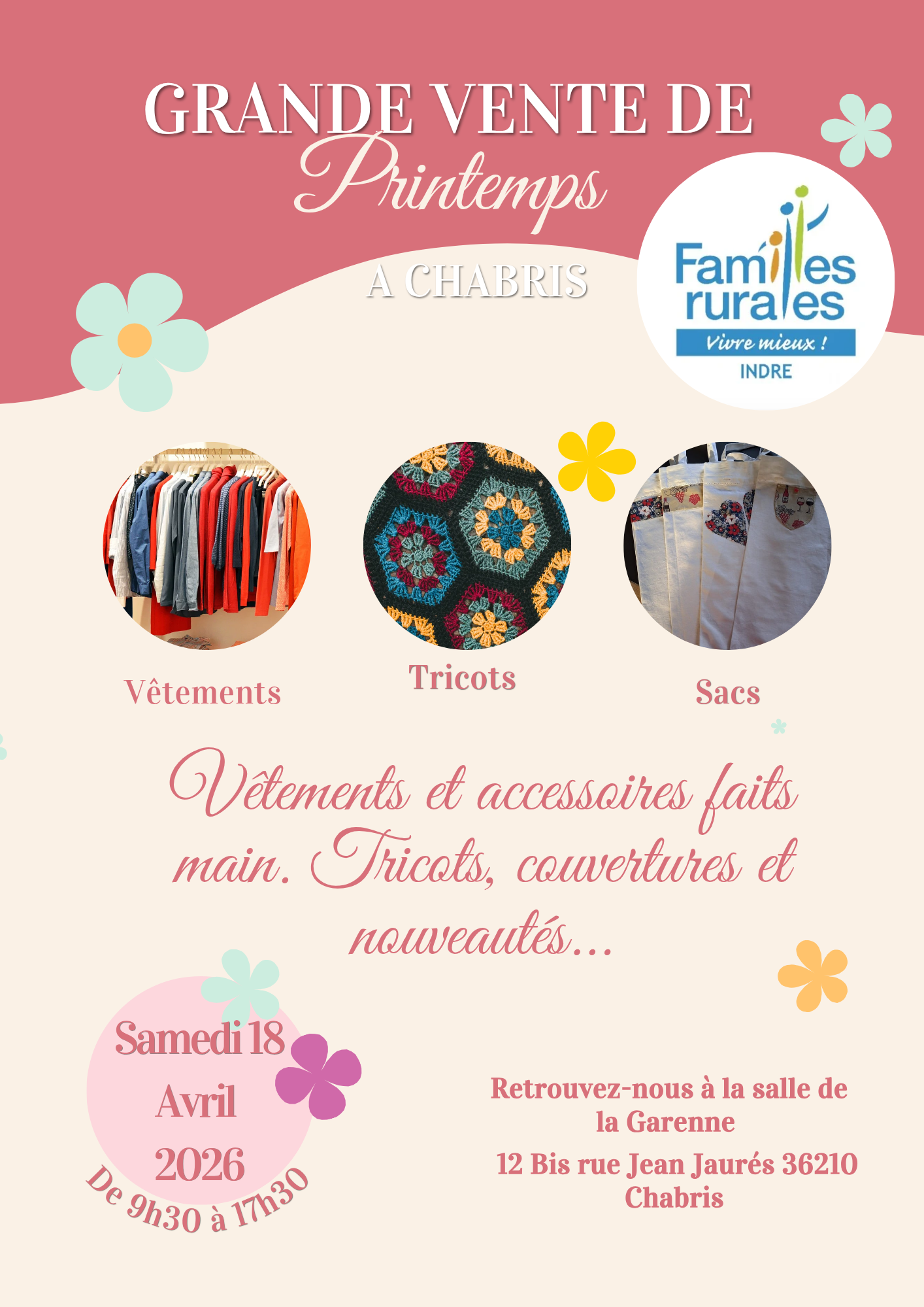 Familles rurales : grande vente de printemps