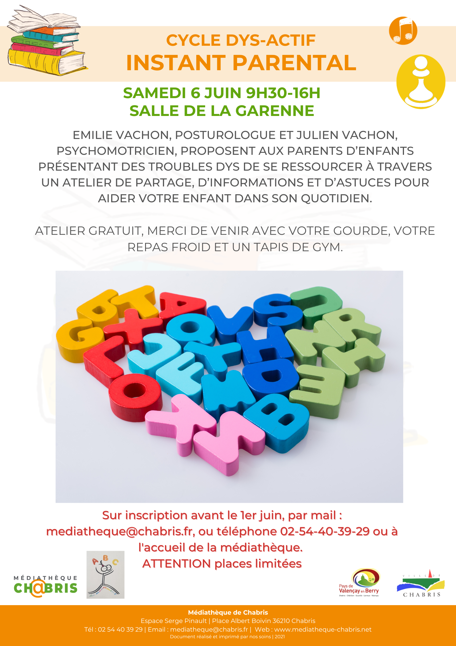 Médiathèque : cycle dys actif, instant parental