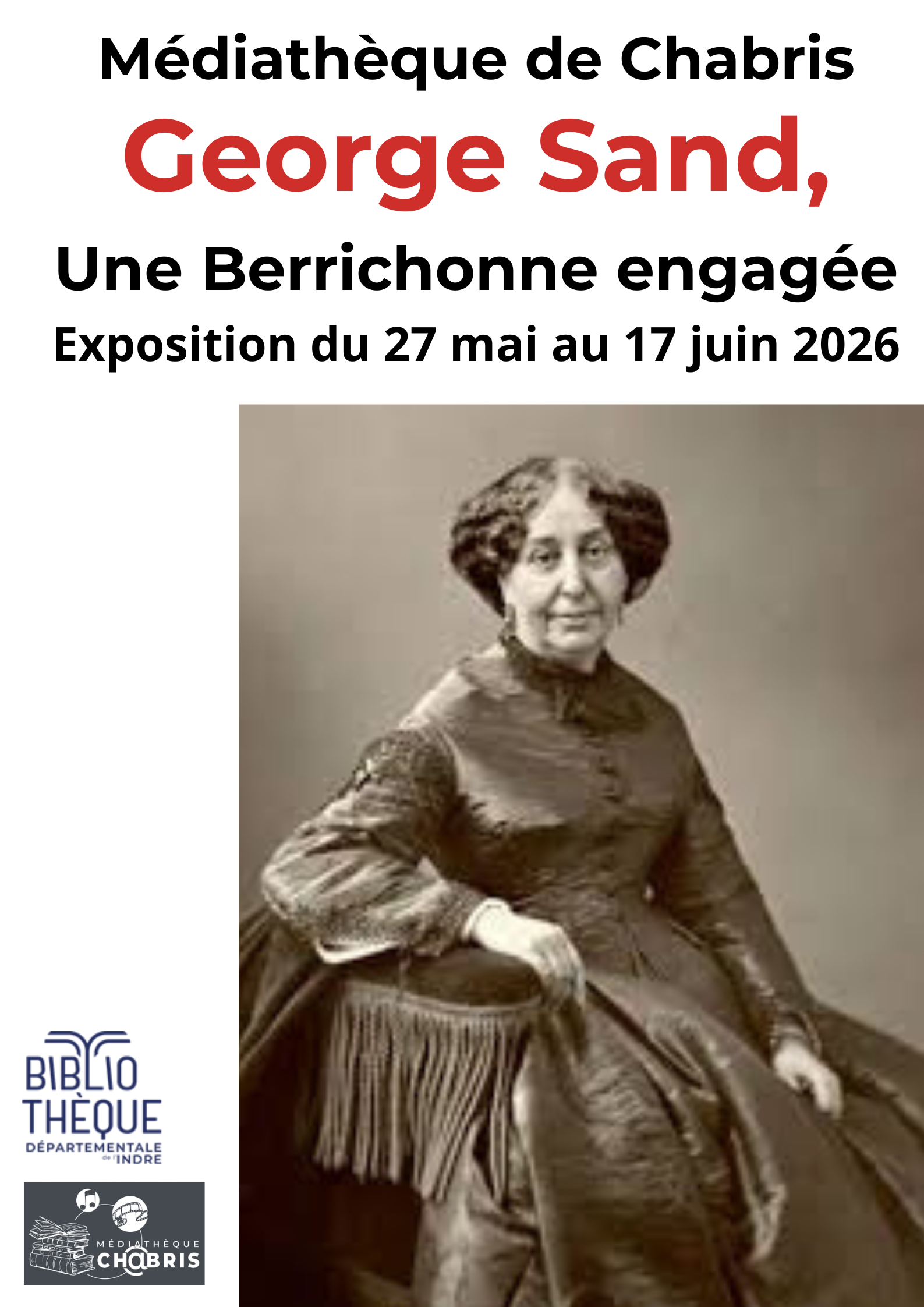 Médiathèque : exposition George Sand