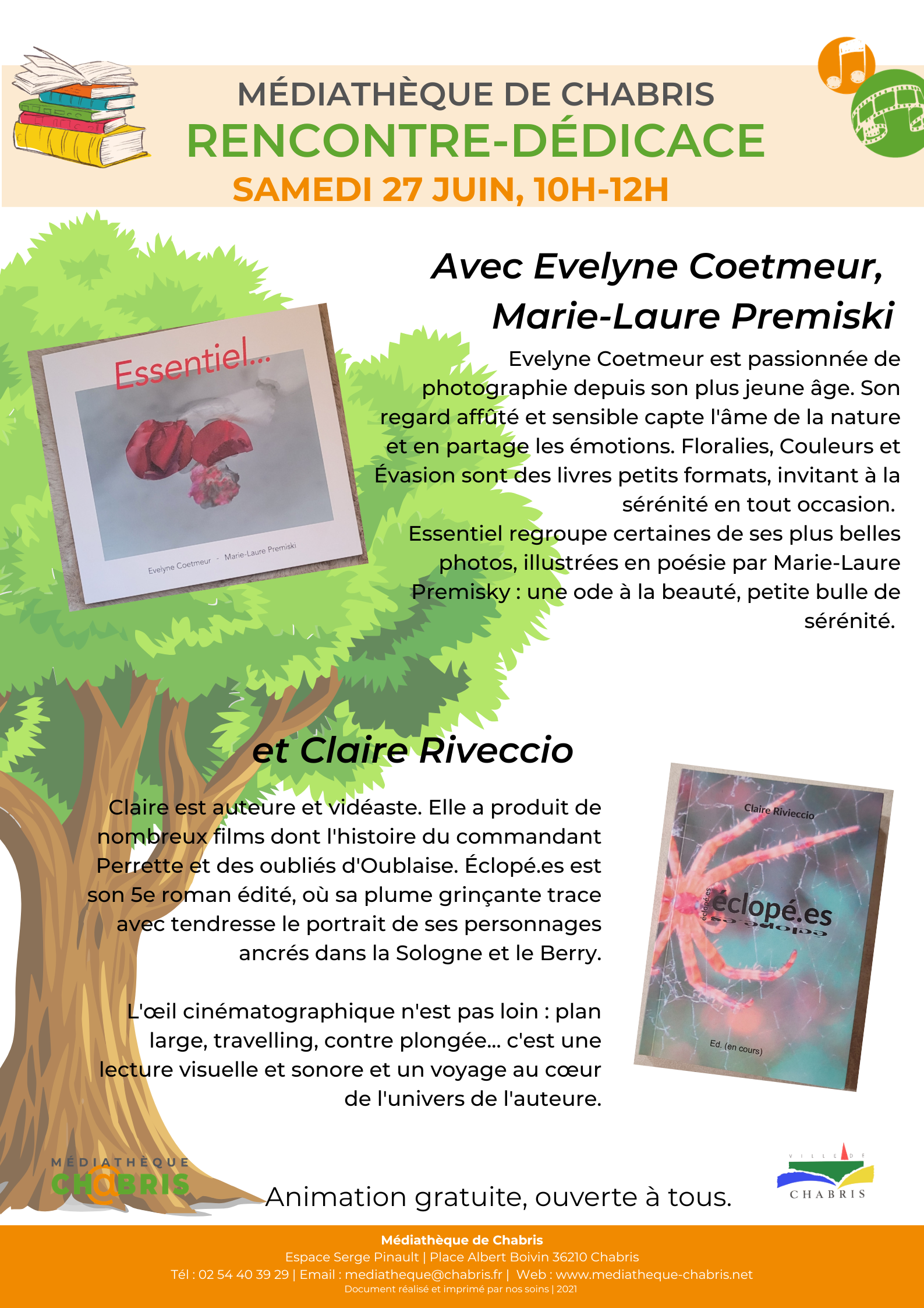 Médiathèque : dédicaces