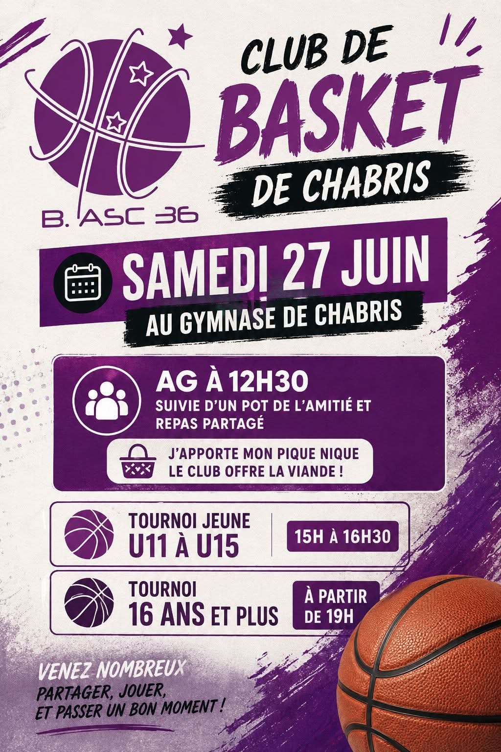 Basket : assemblée générale et matches