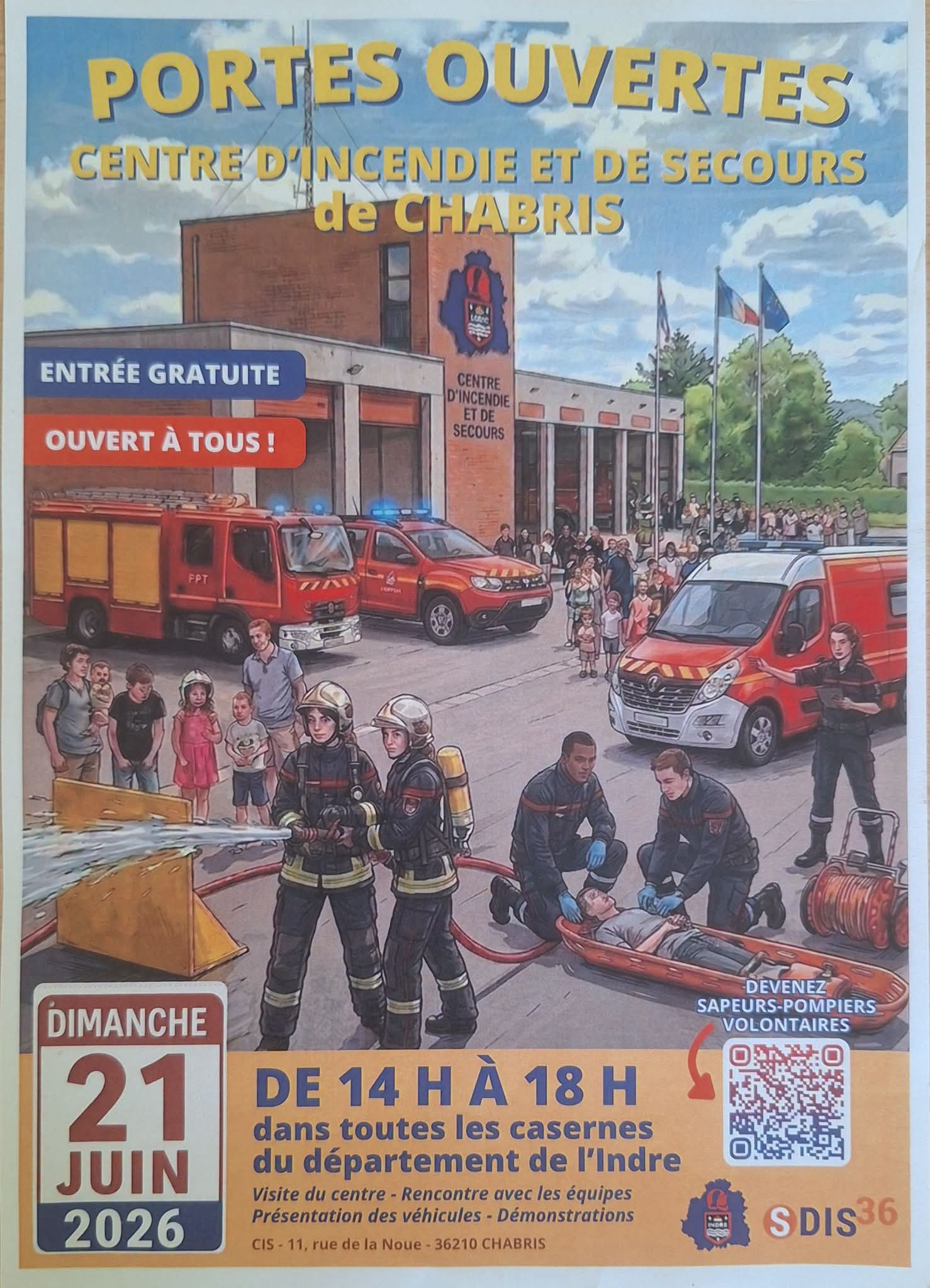 Caserne des pompiers : portes ouvertes