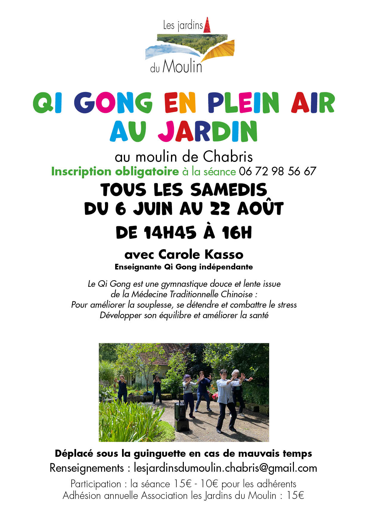 Les jardins du moulin : qi gong