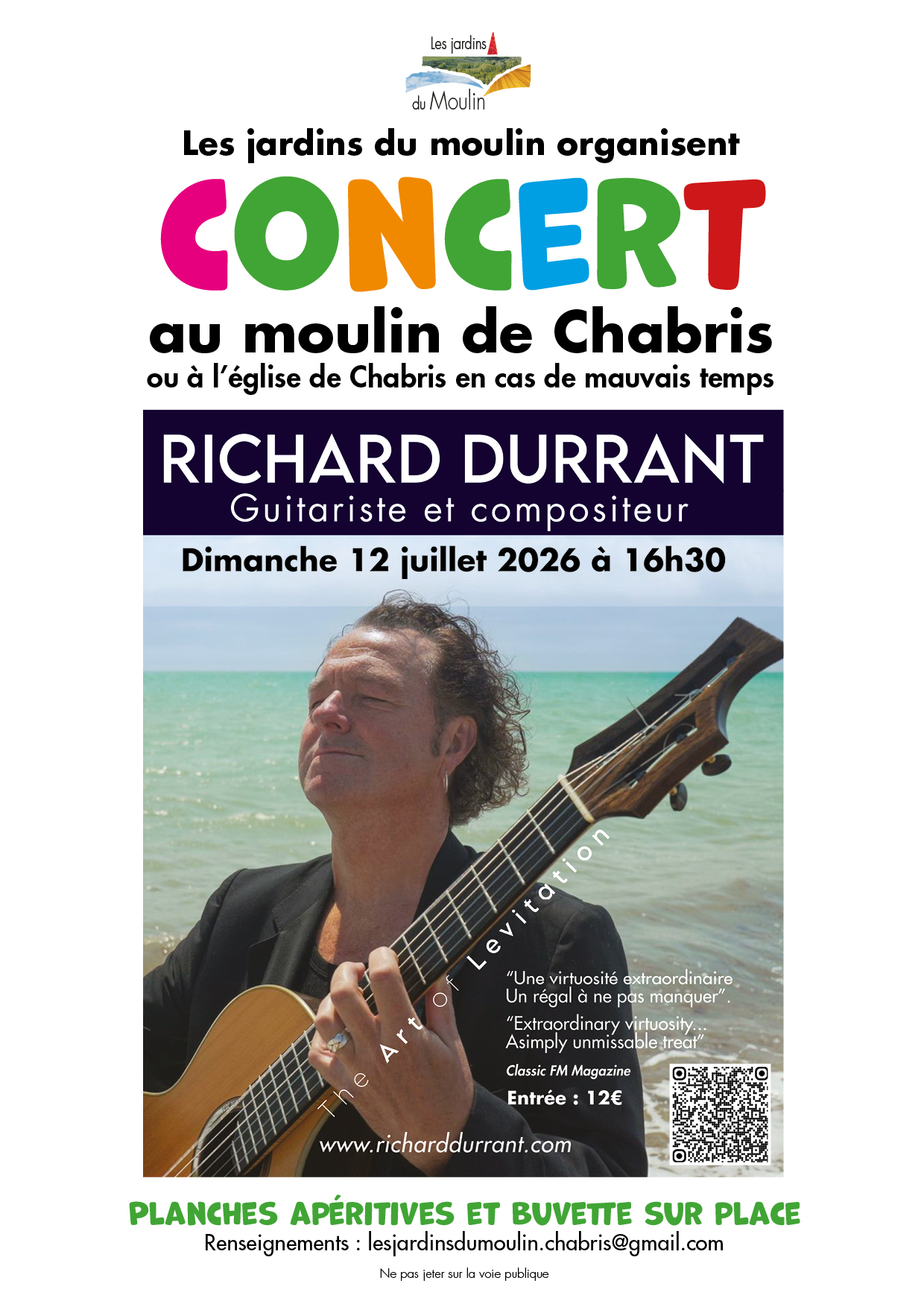 Les jardins du Moulin : concert
