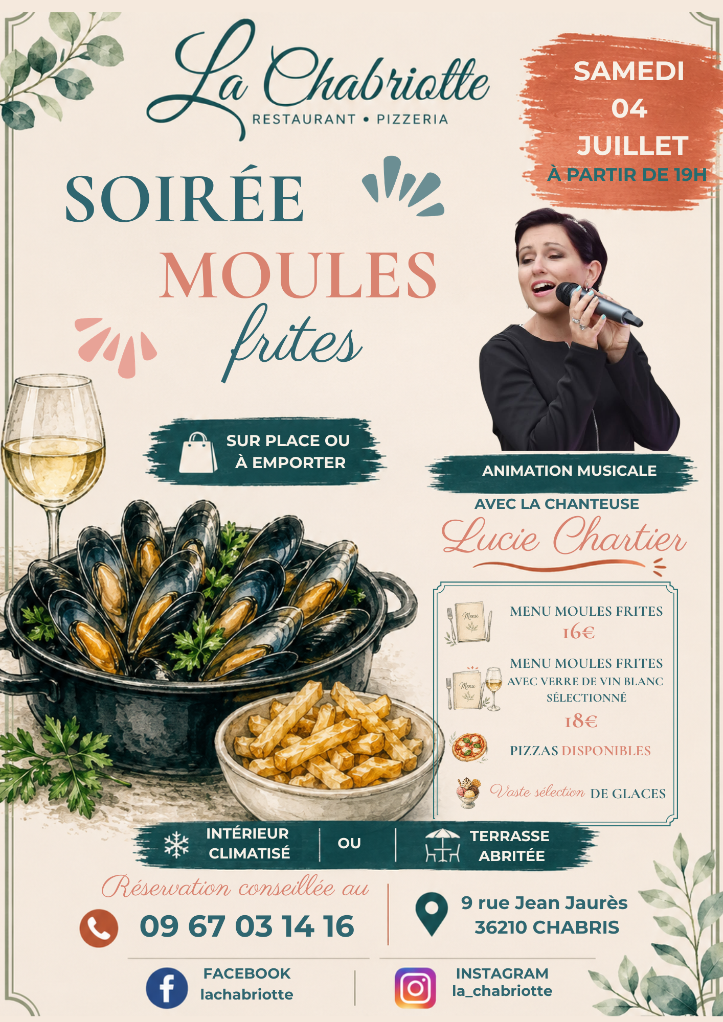 Le comptoir des saveurs : soirée moules frites