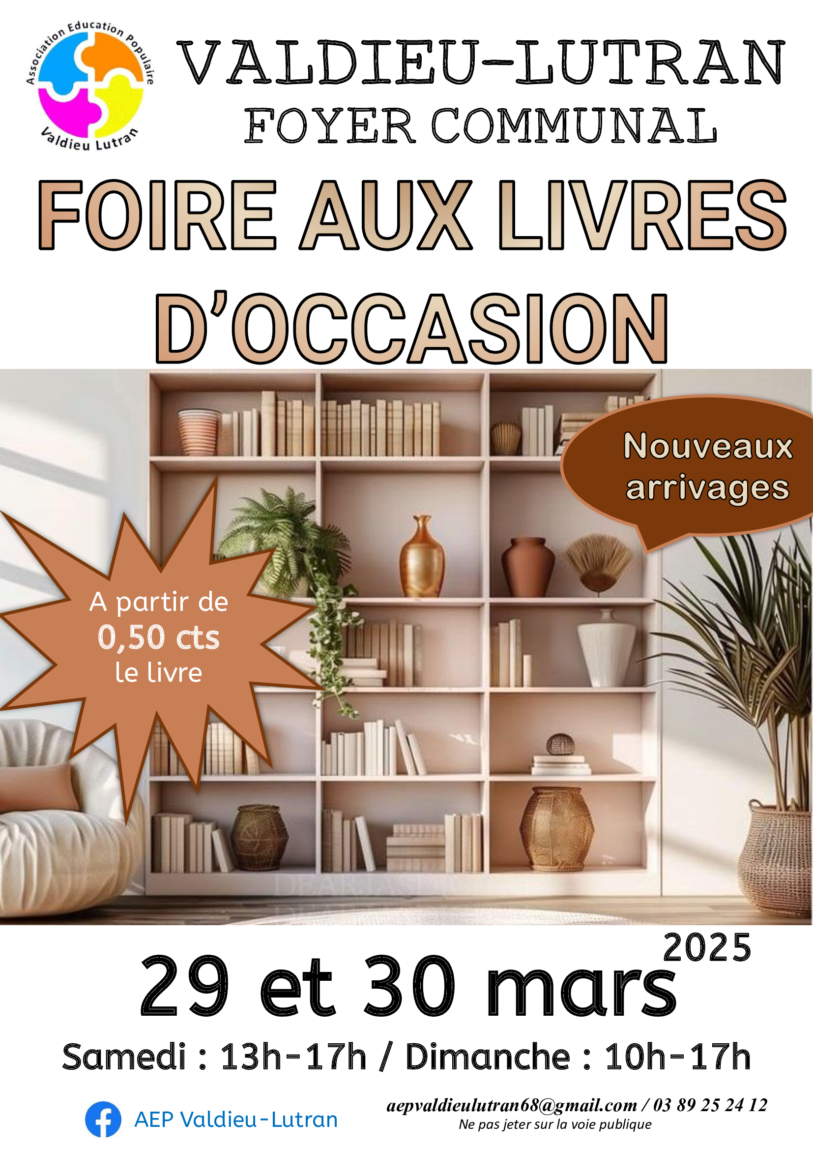 Affiche-foire-aux-livres 29-30-03-2025