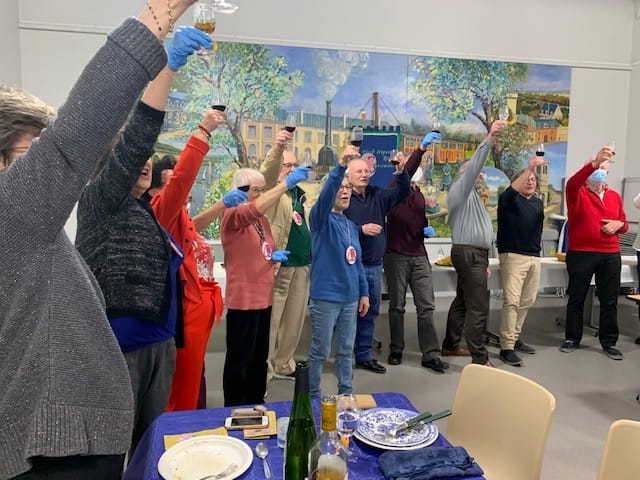 L'assemblée Générale, moment de convivialité et de dégustation par un repas partagé.