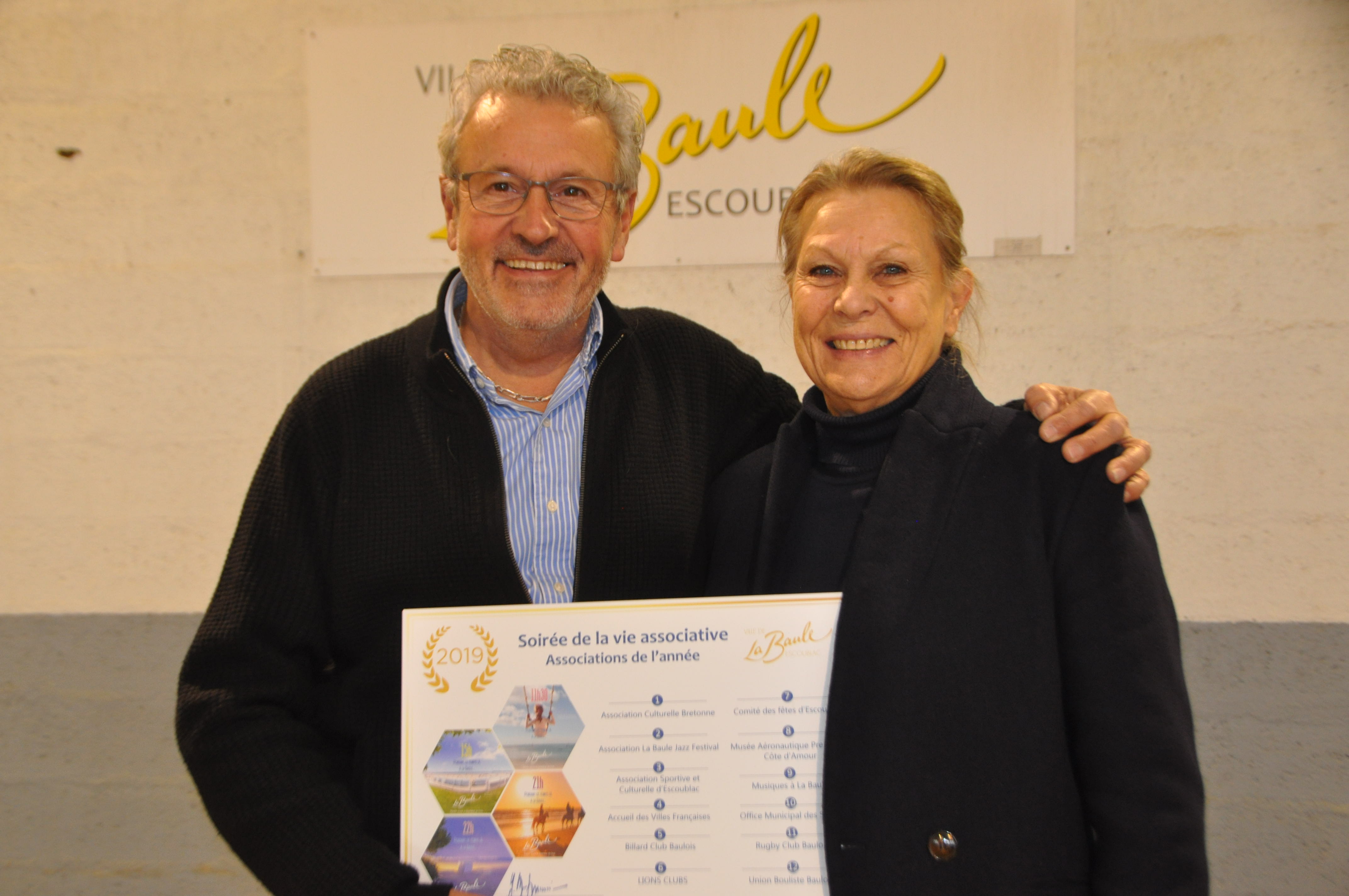 Mme MALIGNE adjoint au maire de La Baule et le president de l UBB