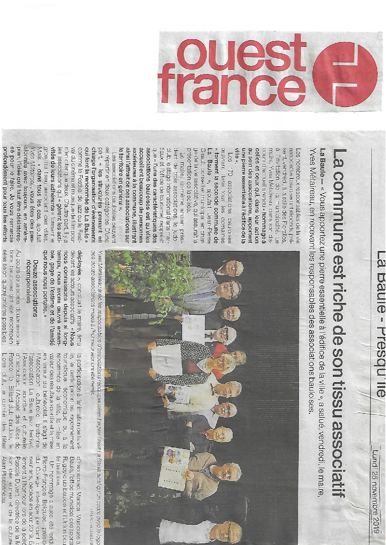 Article de presse O F du 25 novembre 2019 page 001