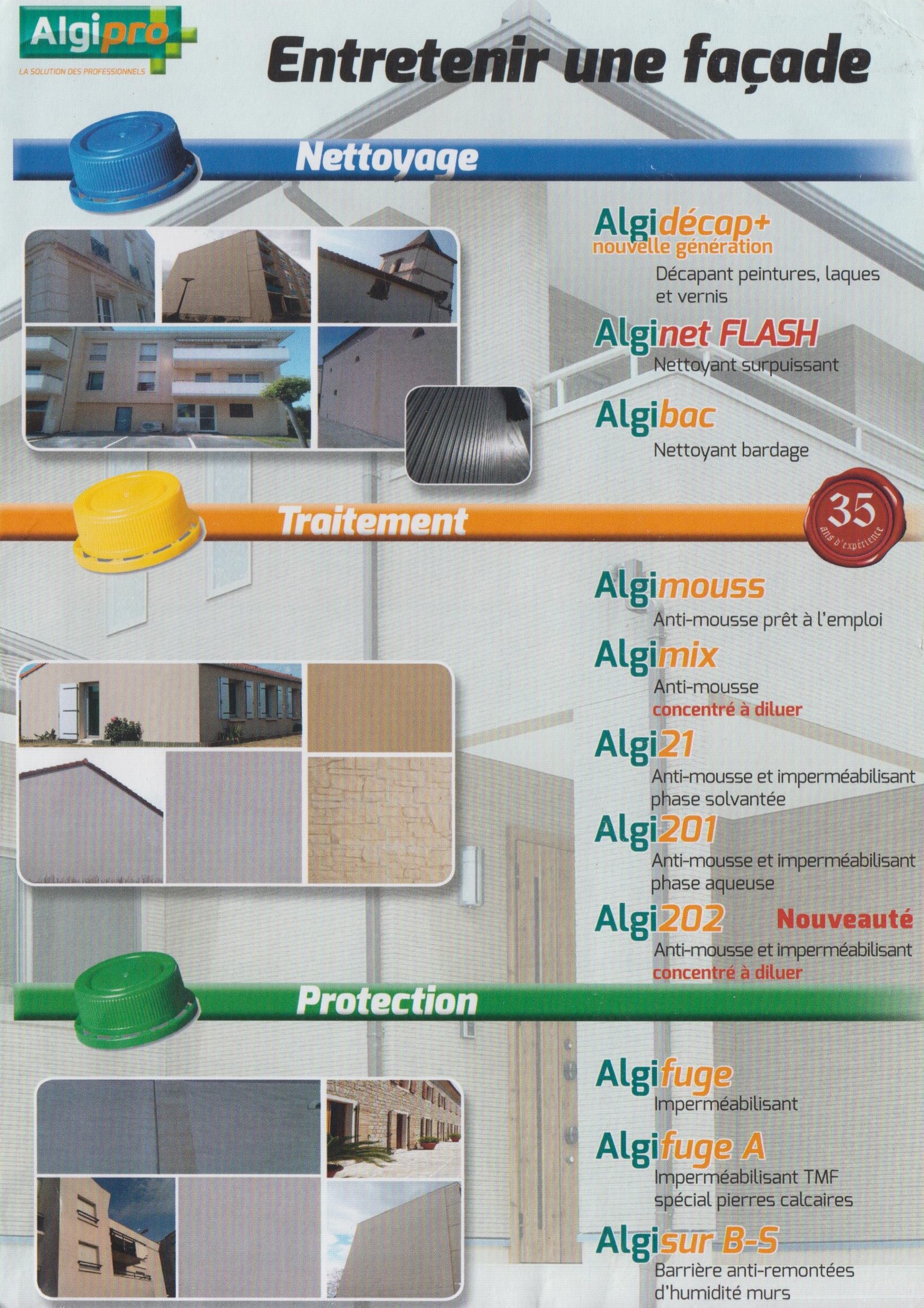 Plaquette entretien facade