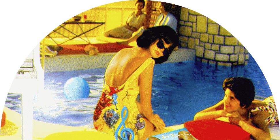  cercle demi animation piscine jour