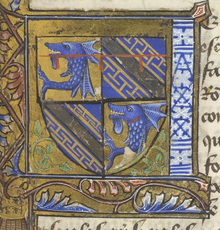 Paris bnf fr 16995 ms de boccace armes de be raud iii dauphin d auvergne