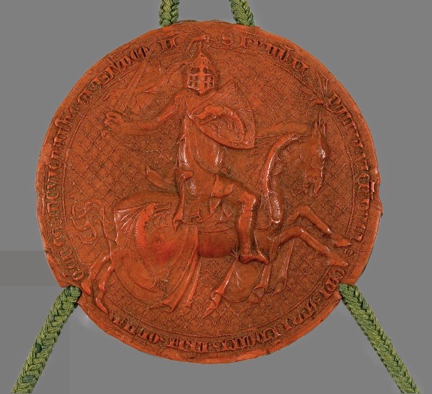 Grand sceau e questre d humbert ii de viennois entre 1333 et 1349