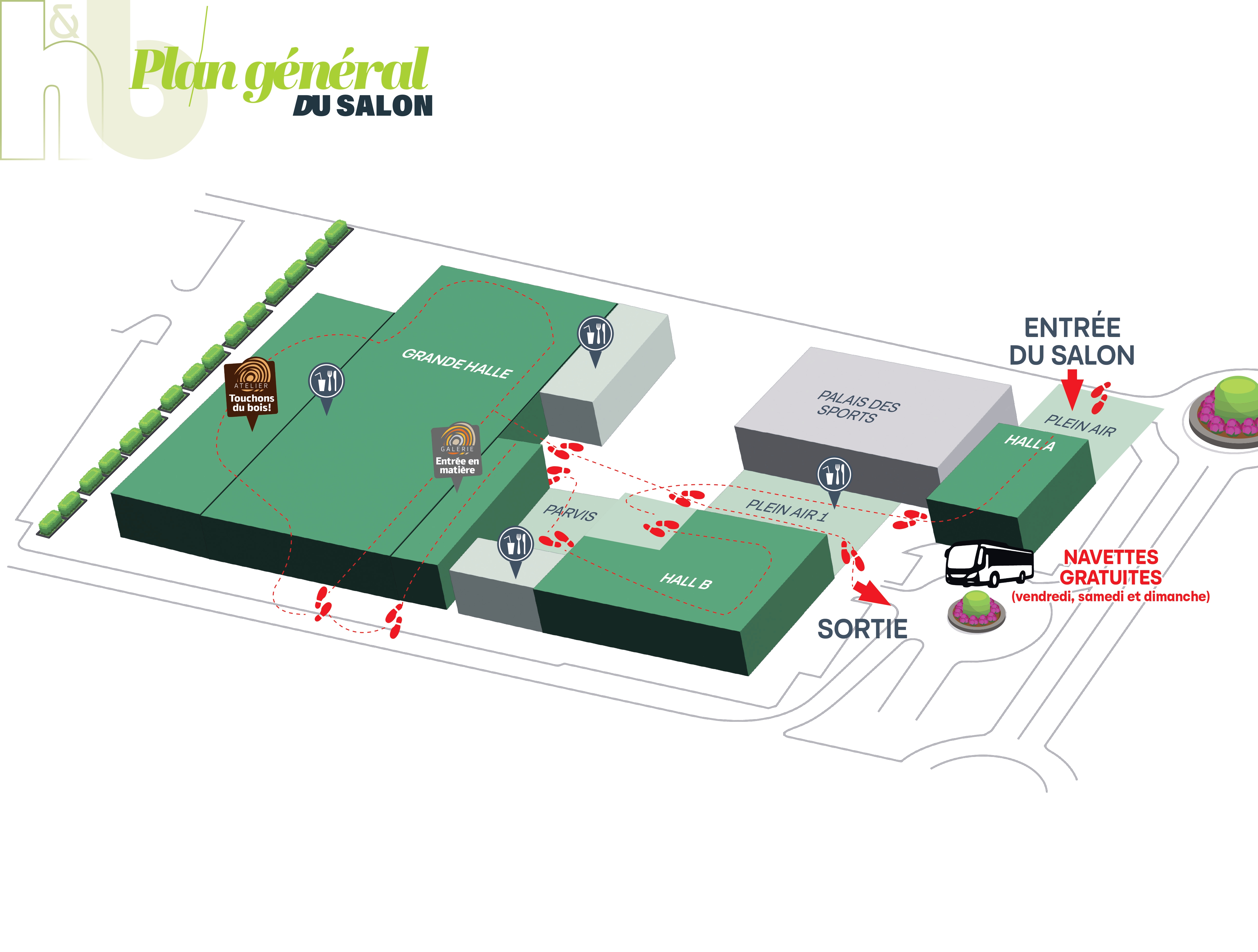 Le plan général du salon Habitat et Bois d'Épinal 2026