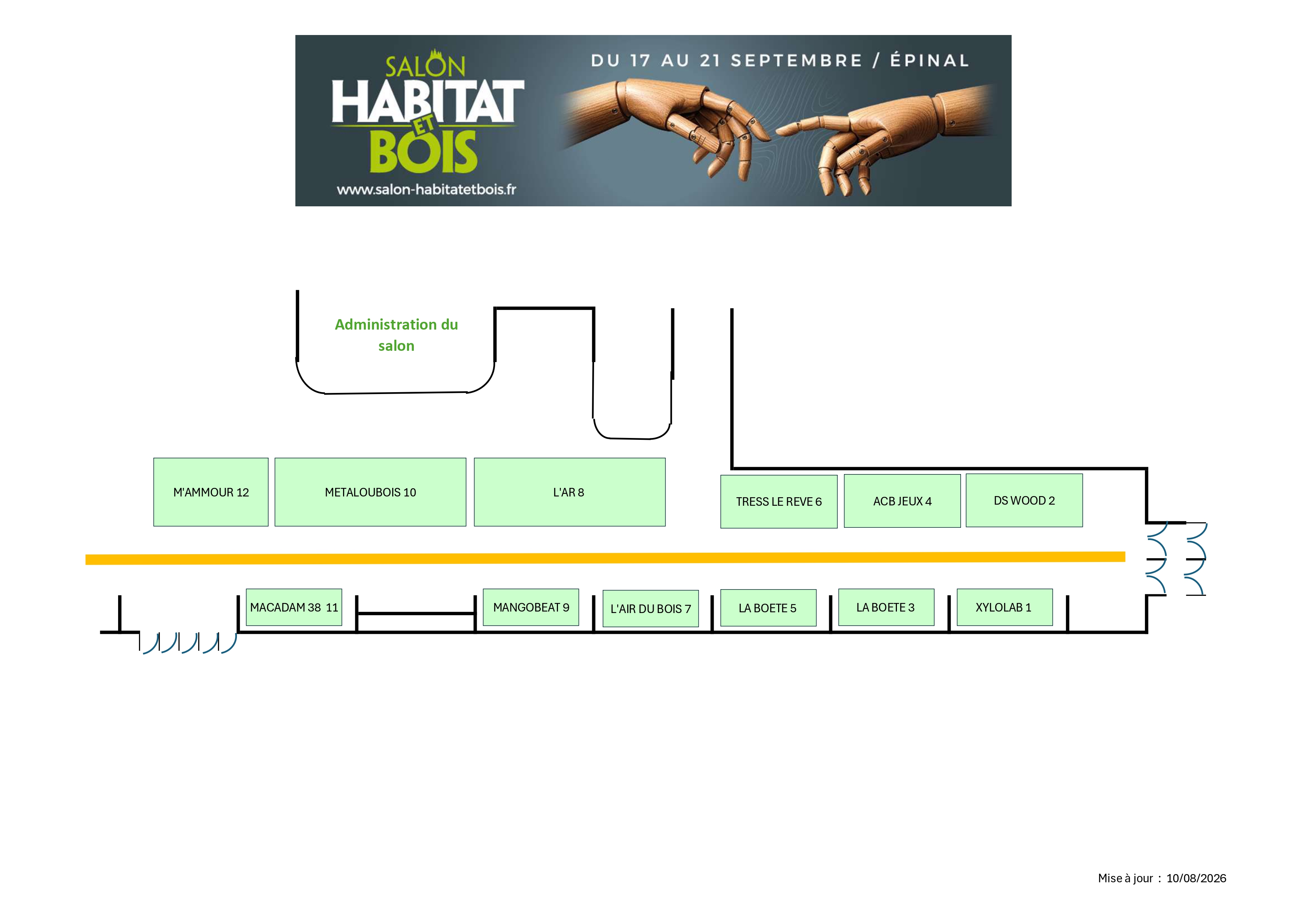 Le plan de la nouvelle galerie "Entrée en Matière"