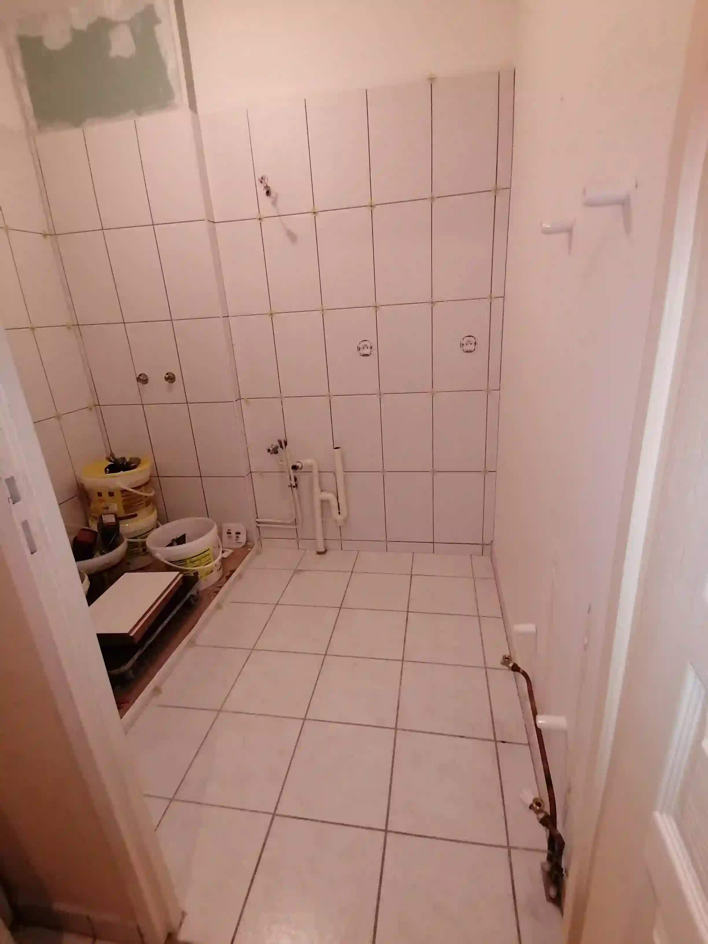 Photo salle de bain apres photo creation doublage placo sur ossature metallique a vertou ets mipe