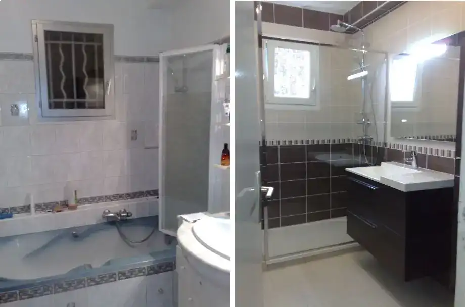 Salle de bain avant apres ropiteau