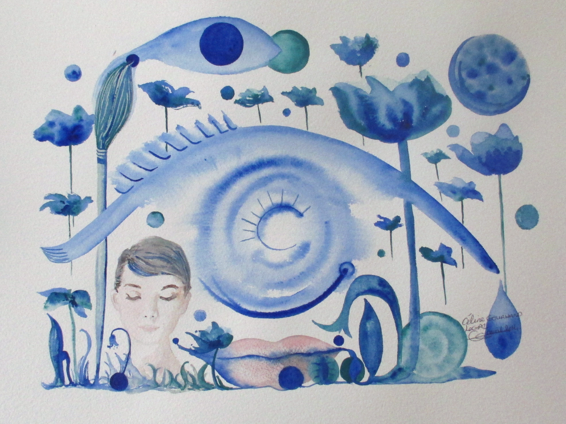 L oeil bleu