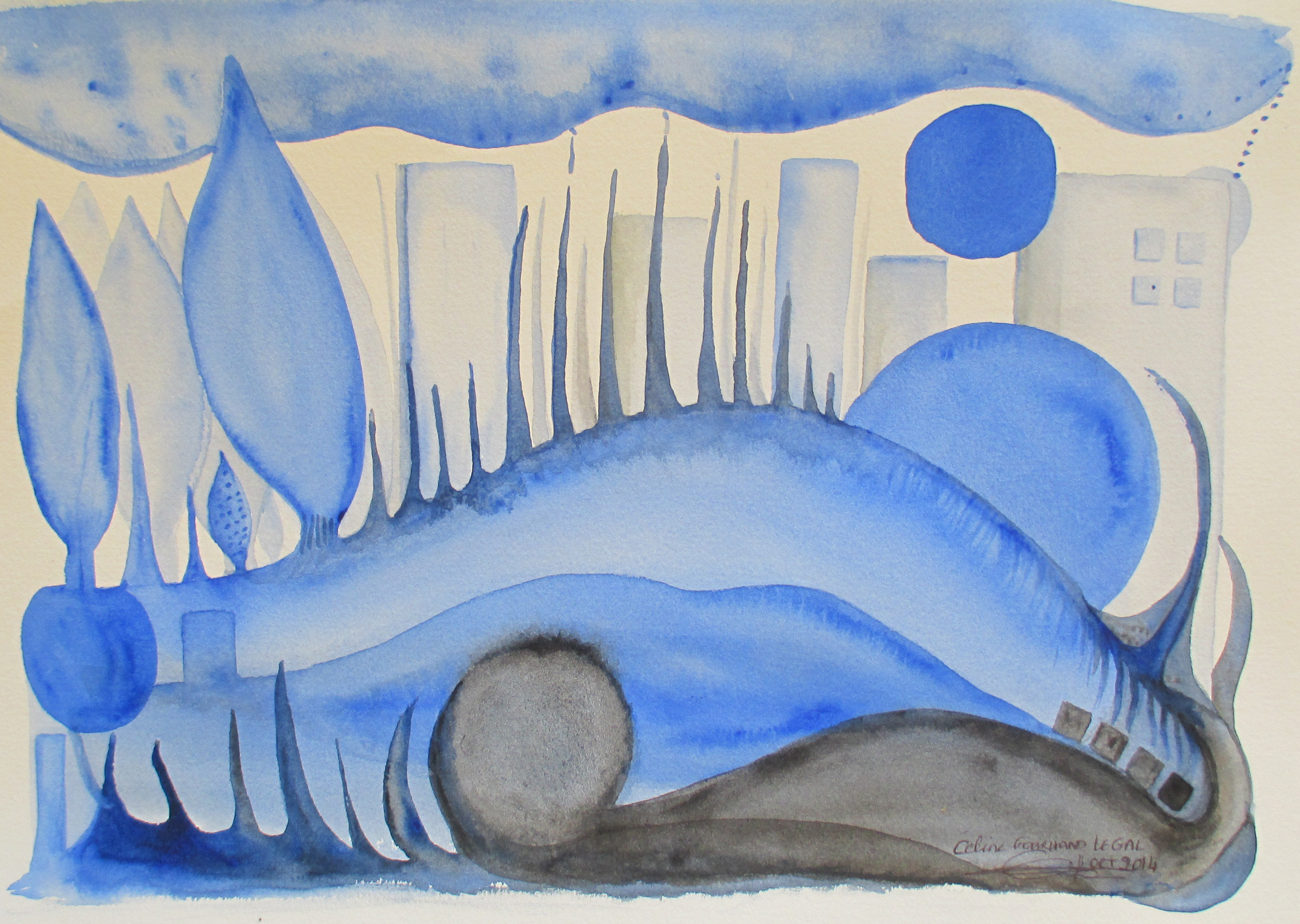 Un immense bleu