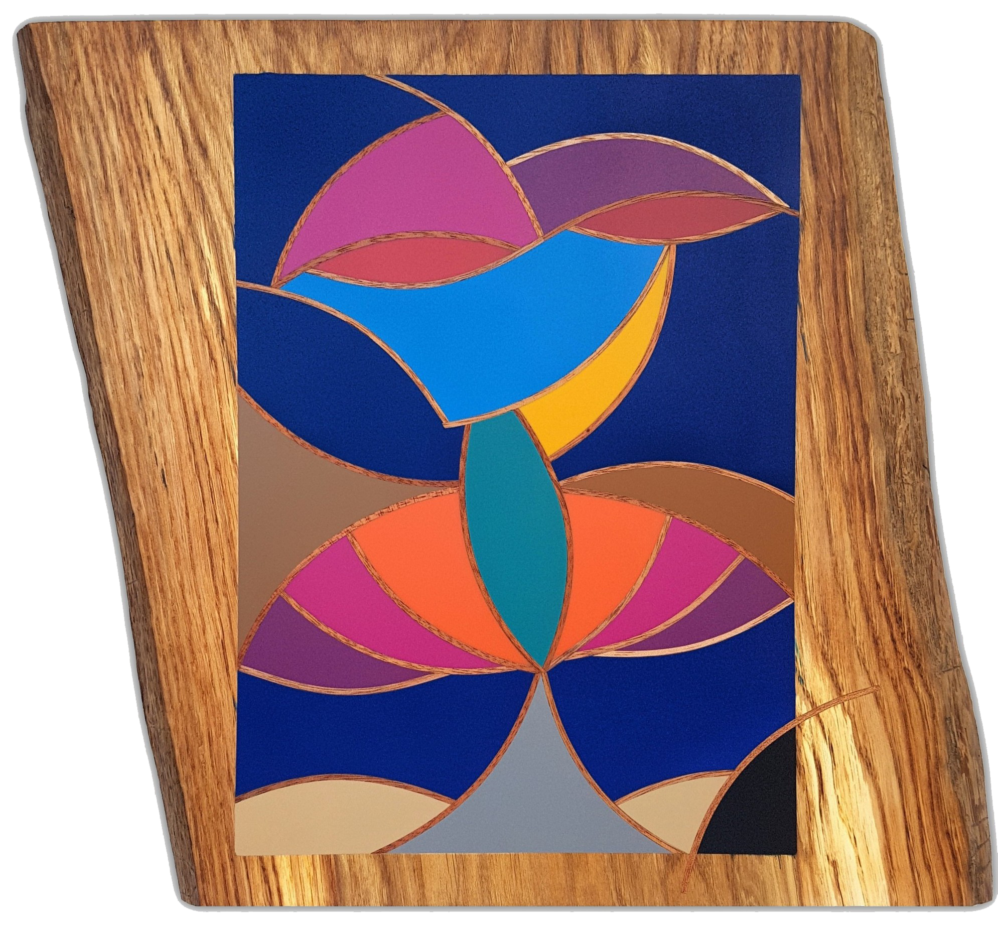 Superbus : cloisonnage Selestica réalisé par David Vereecken représentant un oiseau déployant ses ailes.

