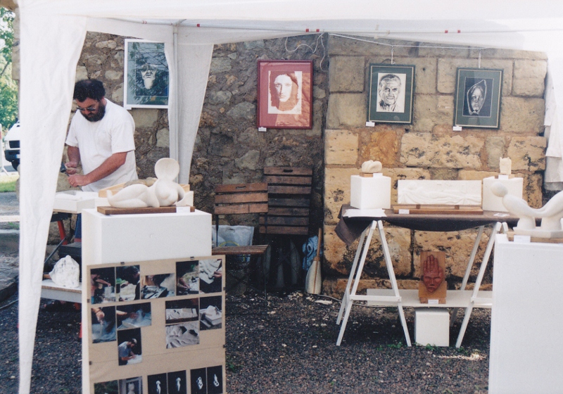 Bertrand CATHERINE atelier plein air Montreui Bellay