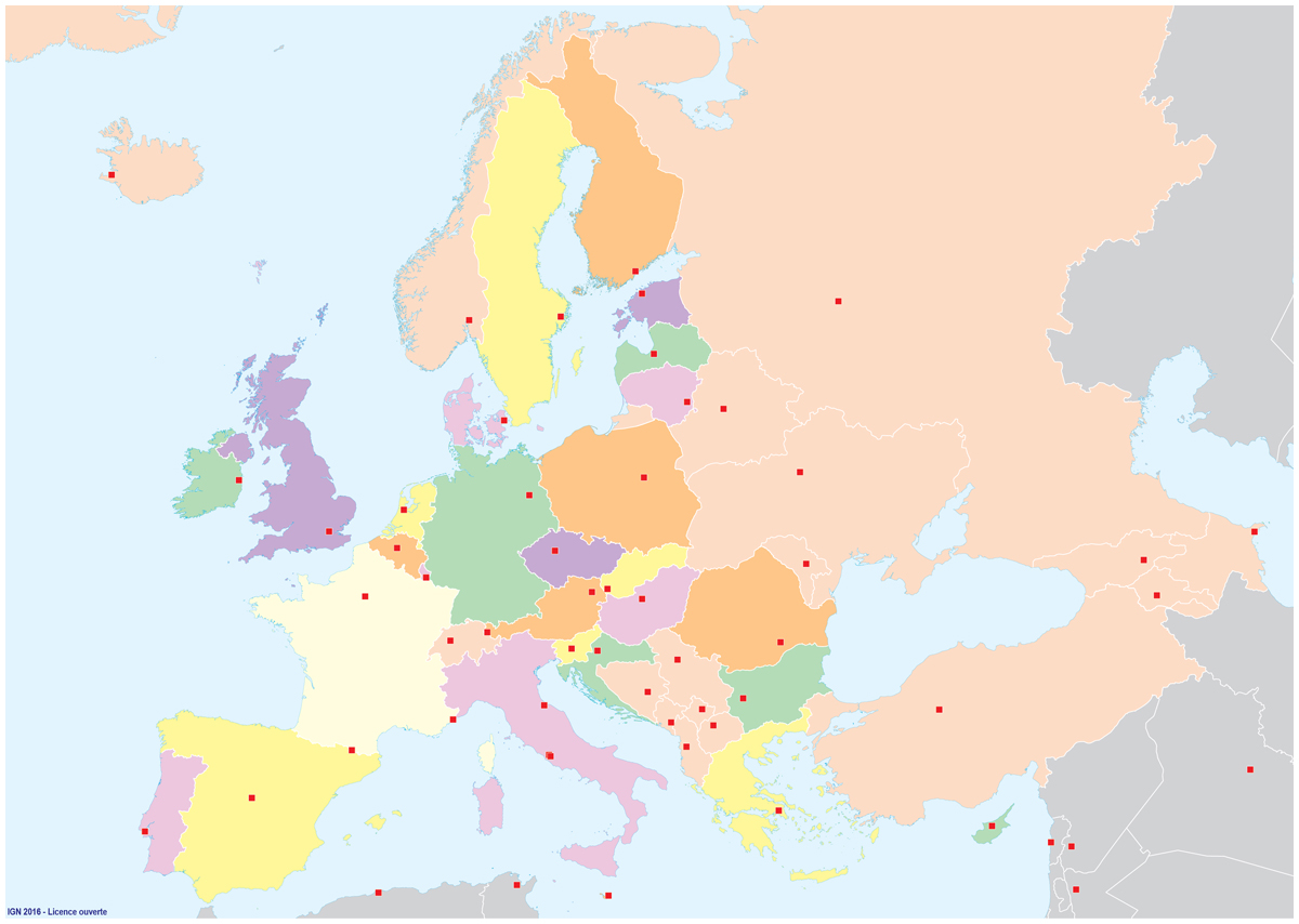 Carte Europe