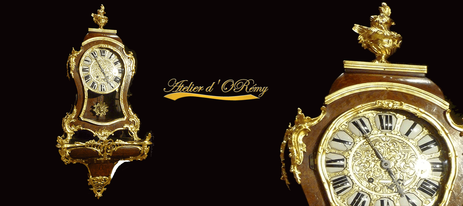 2c ornements d horloge dores