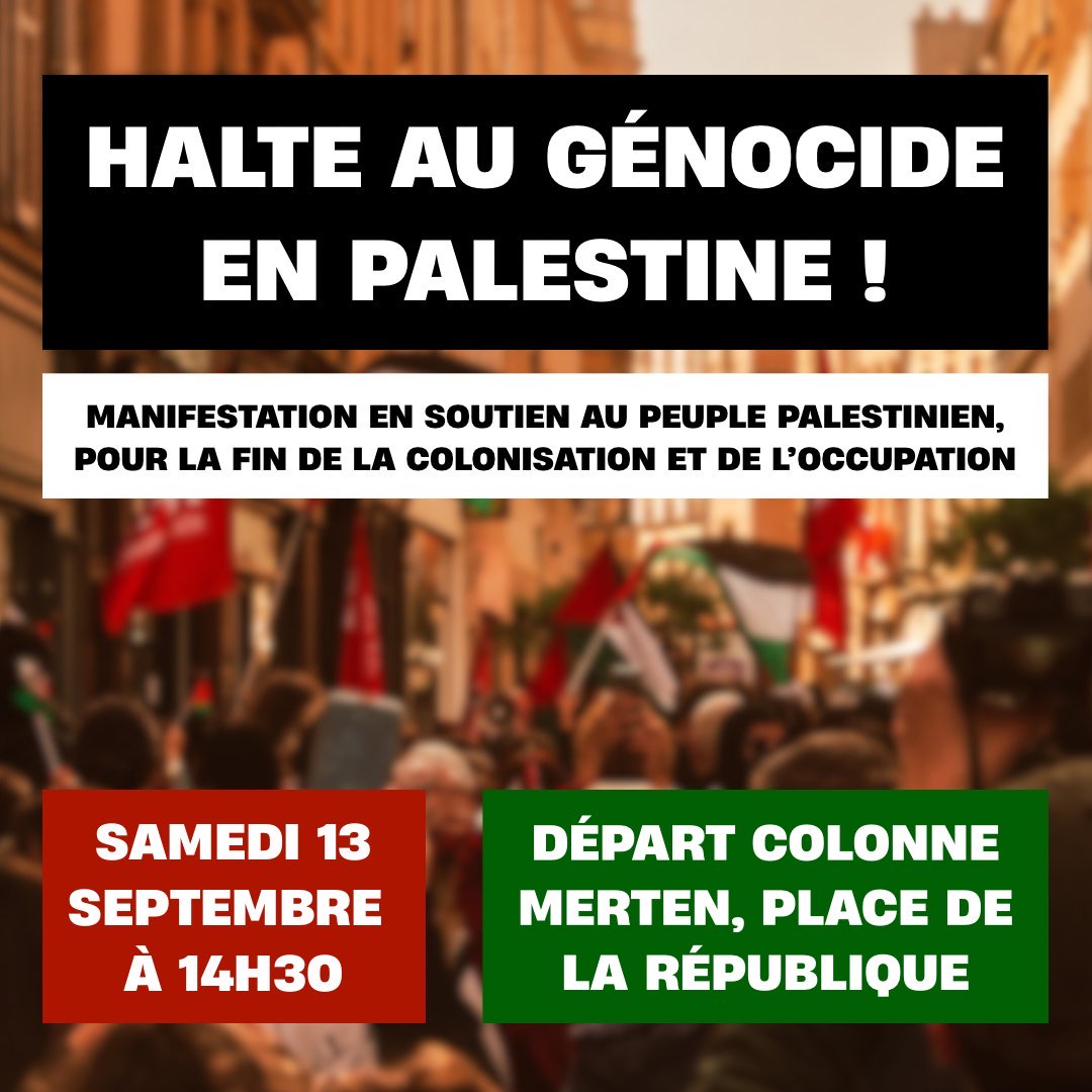 Manifestation de soutien à Gaza