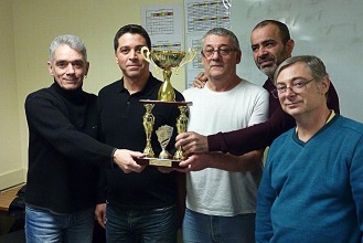 CHAMPION DE FRANCE  DE TAROT INTERCLUBS 2018-2019 LIBRE PAR EQUIPE DE QUATRE