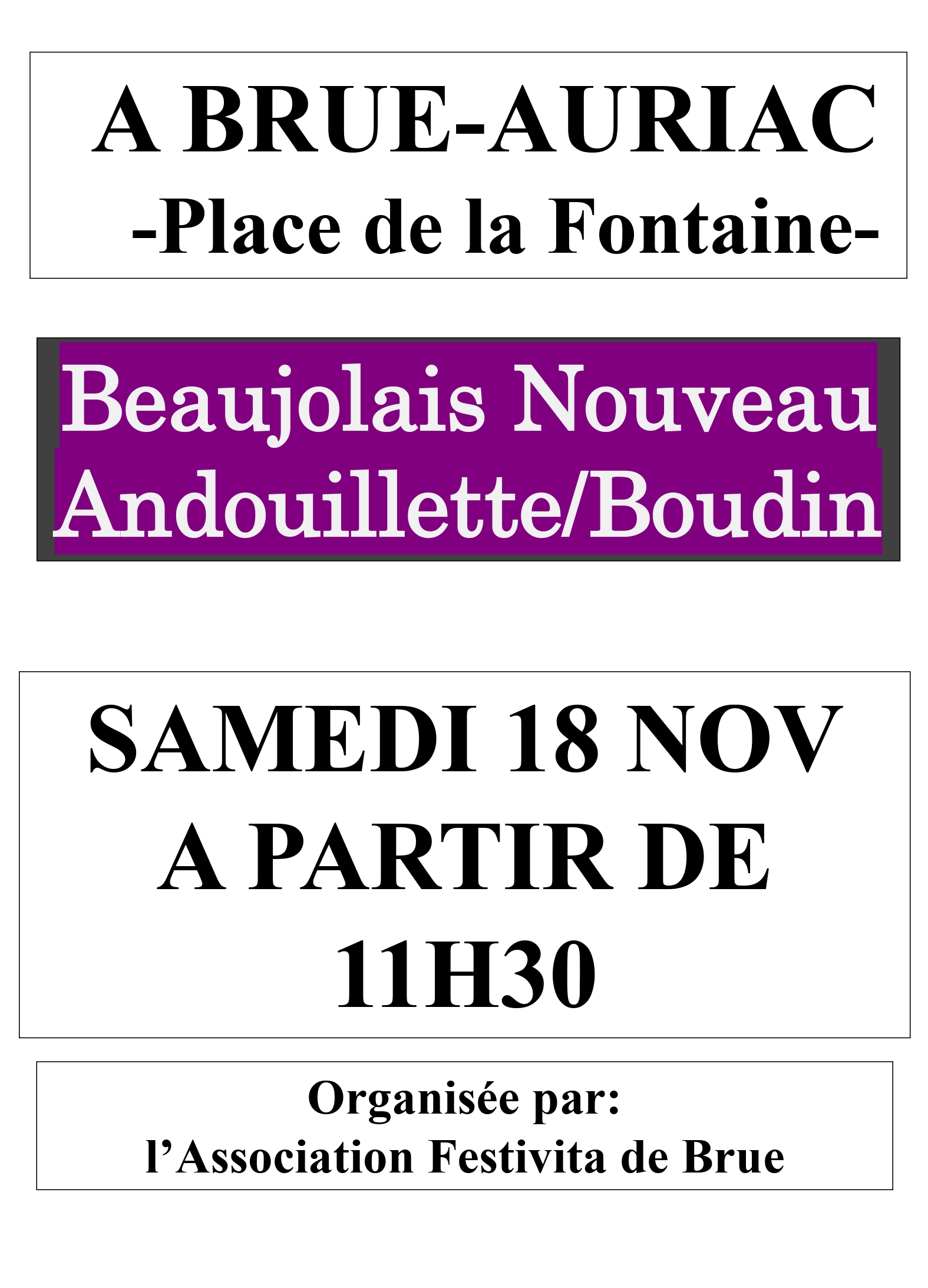Animation Beaujolais Nouveau
