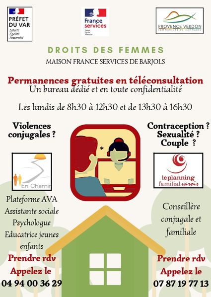 Permanences gratuites en téléconsultation