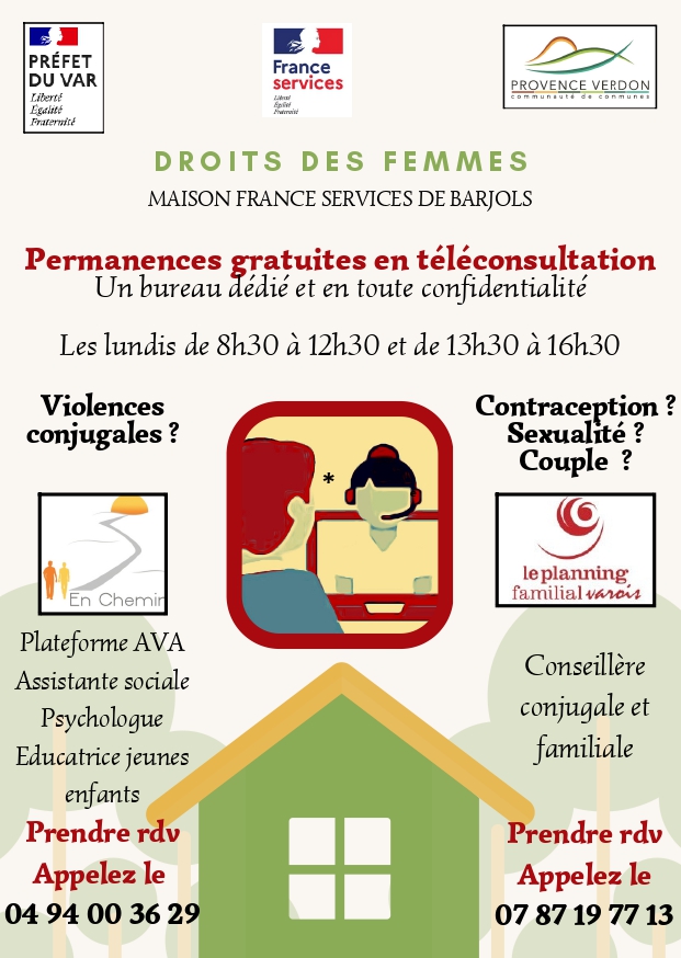 Permanences gratuites en téléconsultation