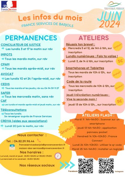 infos France Services de Barjols