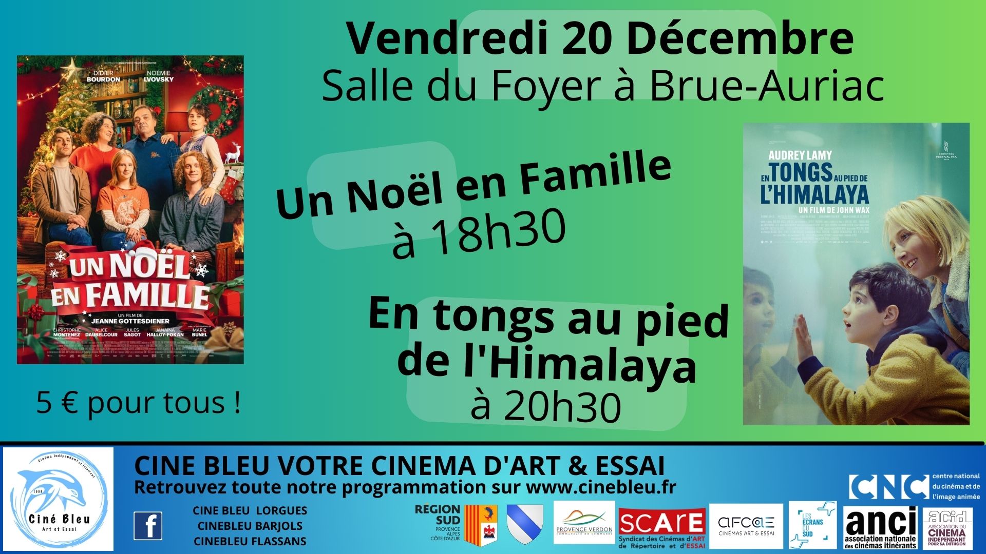Cinéma à Brue-Auriac le 20 décembre