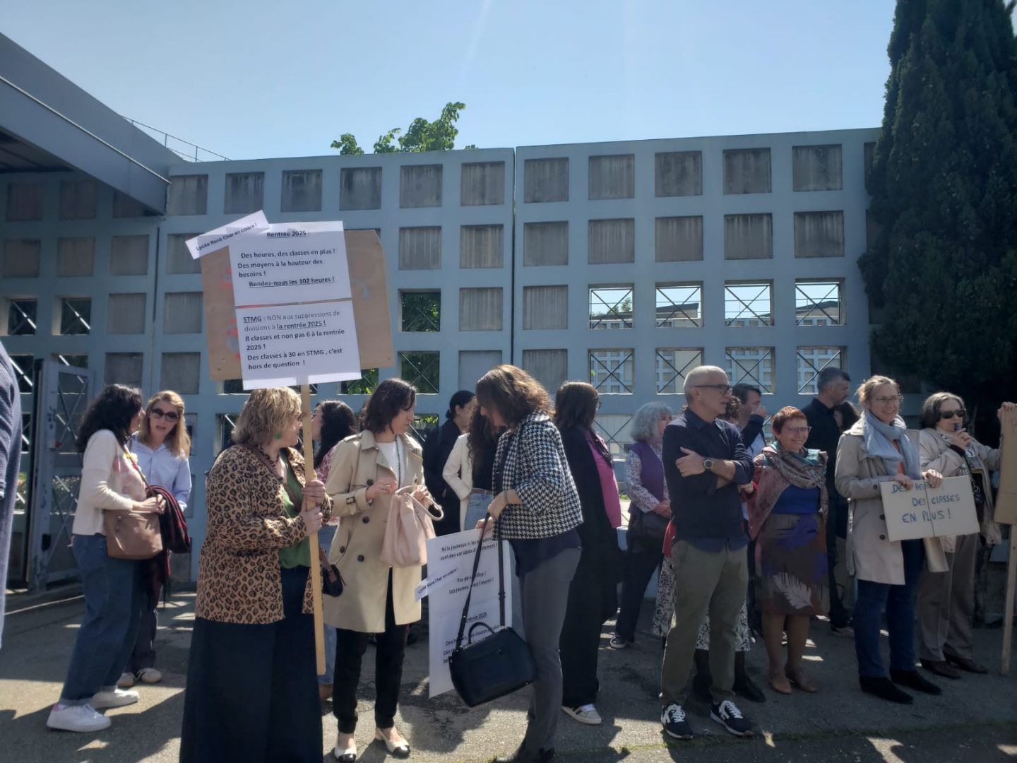Mobilisation au lycée René Char (Avignon)