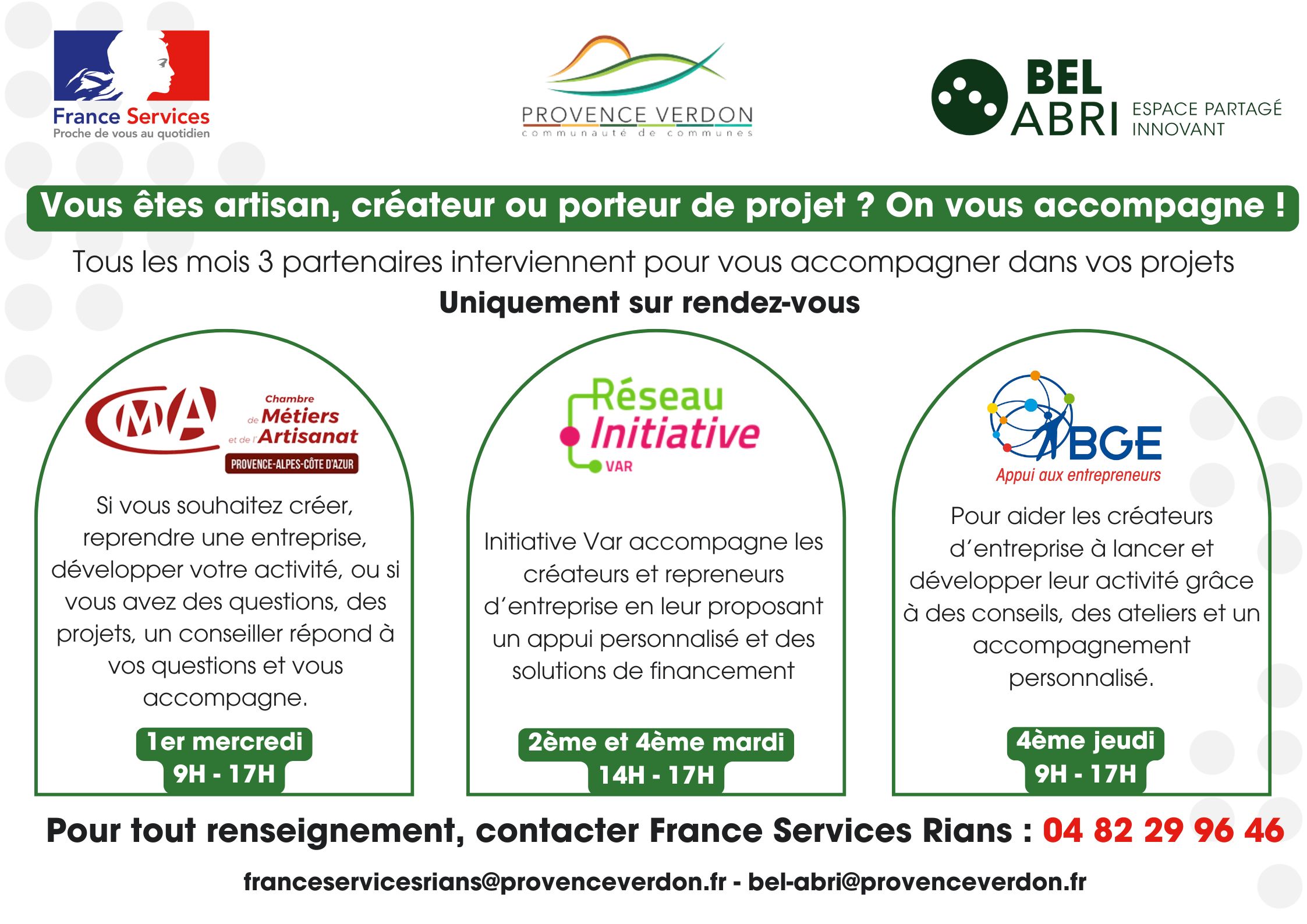 infos artisans, créateurs d'entreprise