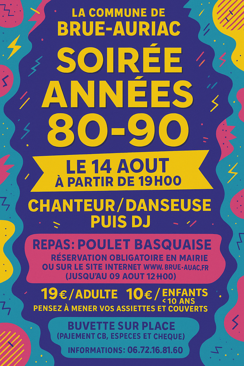 Soirée du 14 Août - années 80-90