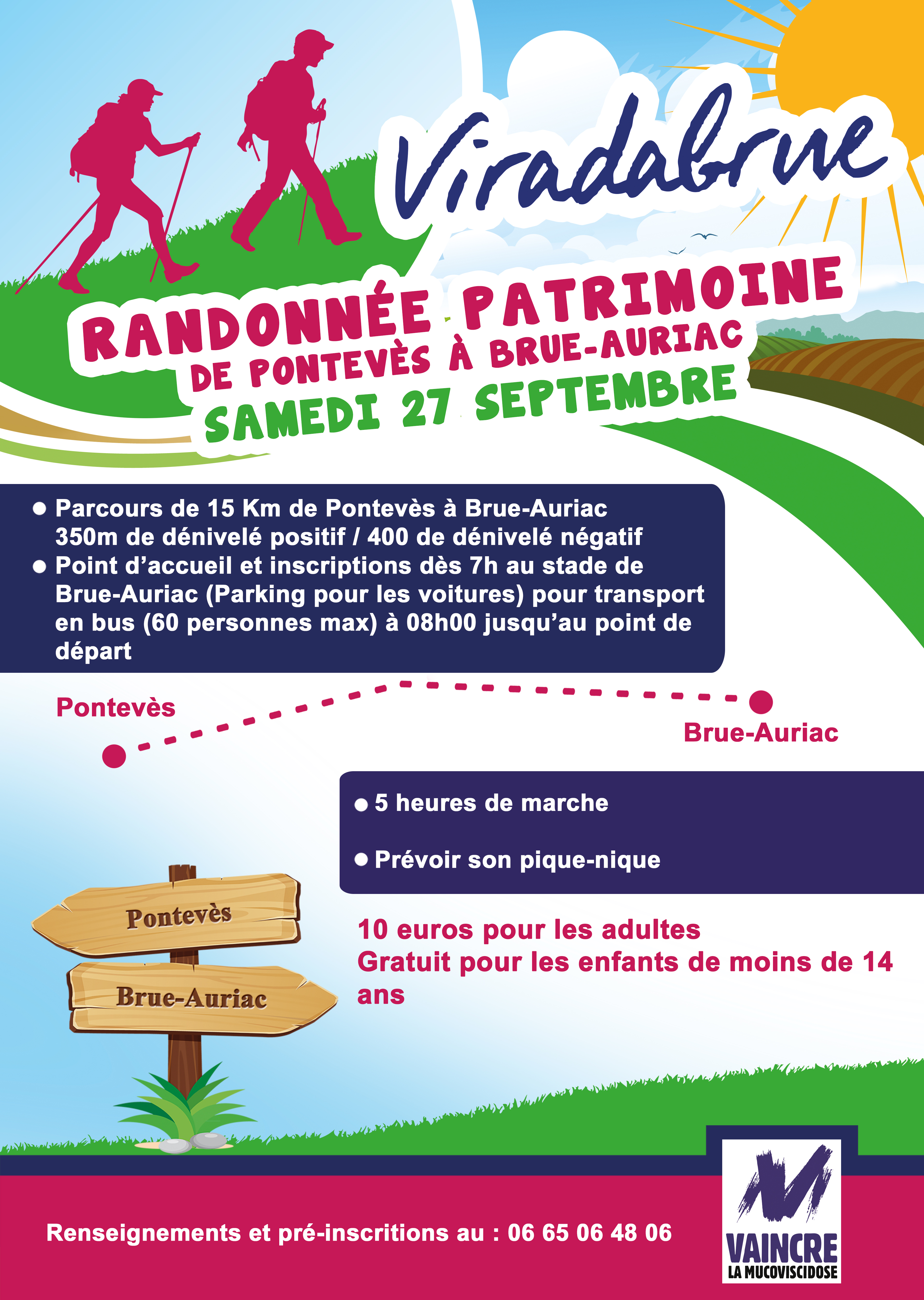 Randonnée patrimoine de Pontevès à Brue-Auriac par Viradabrue