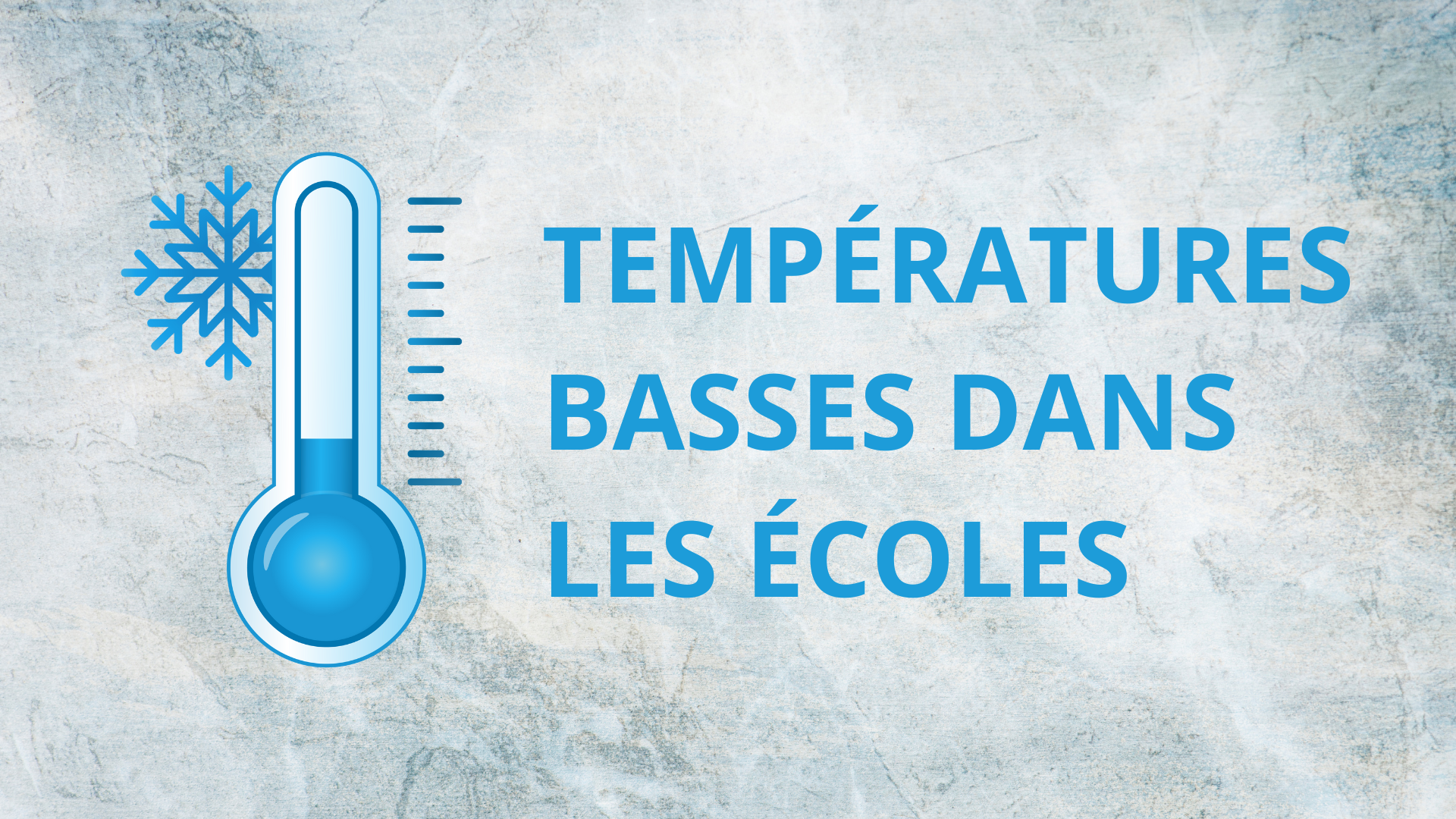On ne vient pas au travail pour prendre froid !